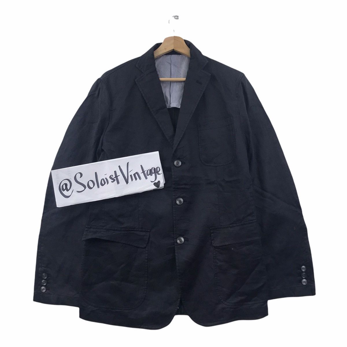 Japanese Brand VANSPORTS Vans Japanese Brand Black Blazer Coat Size US L / EU 52-54 / 3 - 1 Thumbnail