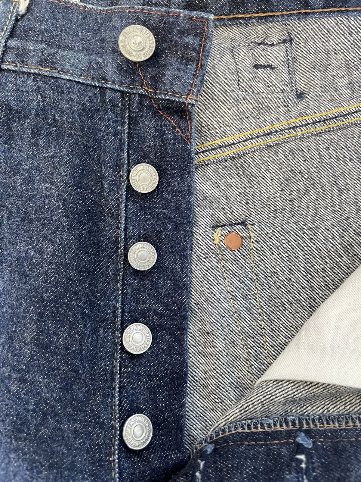 Japanese Brand Synaps Vintage Selvedge Redline Denim Size US 30 / EU 46 - 20 Thumbnail