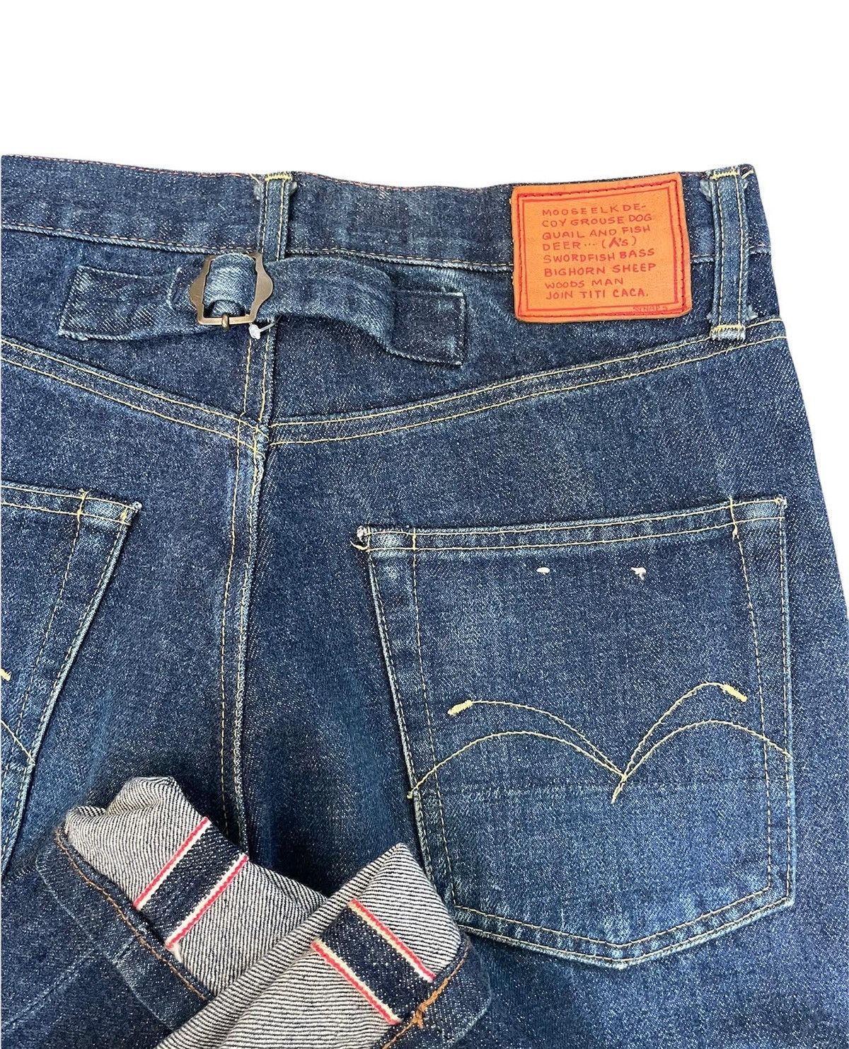 Japanese Brand Synaps Vintage Selvedge Redline Denim Size US 30 / EU 46 - 7 Thumbnail