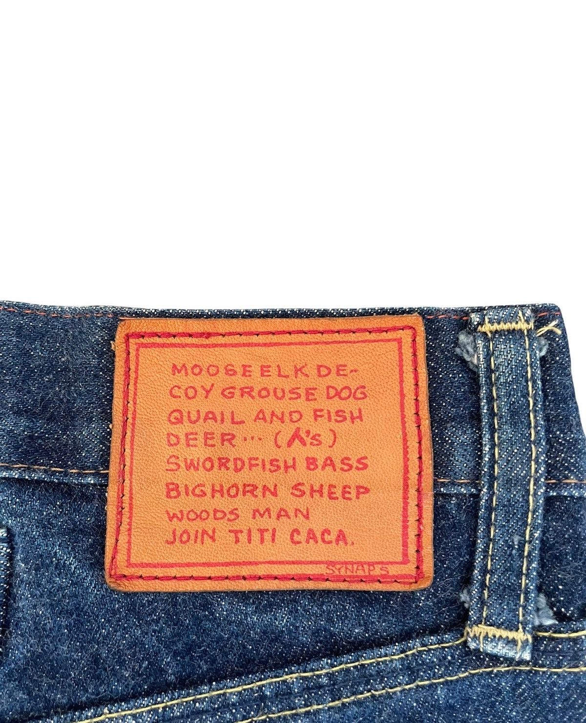 Japanese Brand Synaps Vintage Selvedge Redline Denim Size US 30 / EU 46 - 8 Thumbnail