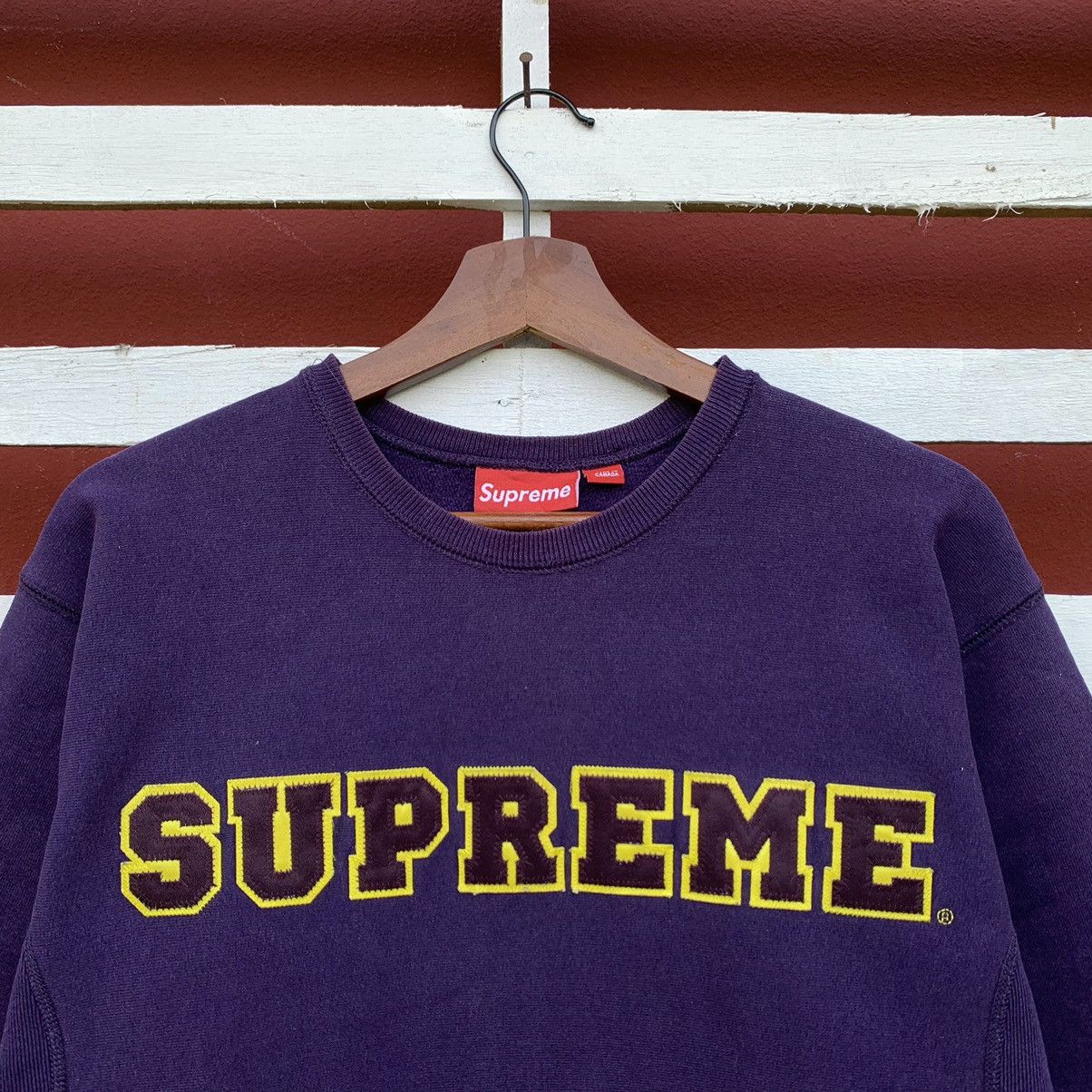 Supreme Vintage Supreme Sweatshirt Embroidered Logo Size US M / EU 48-50 / 2 - 3 Thumbnail