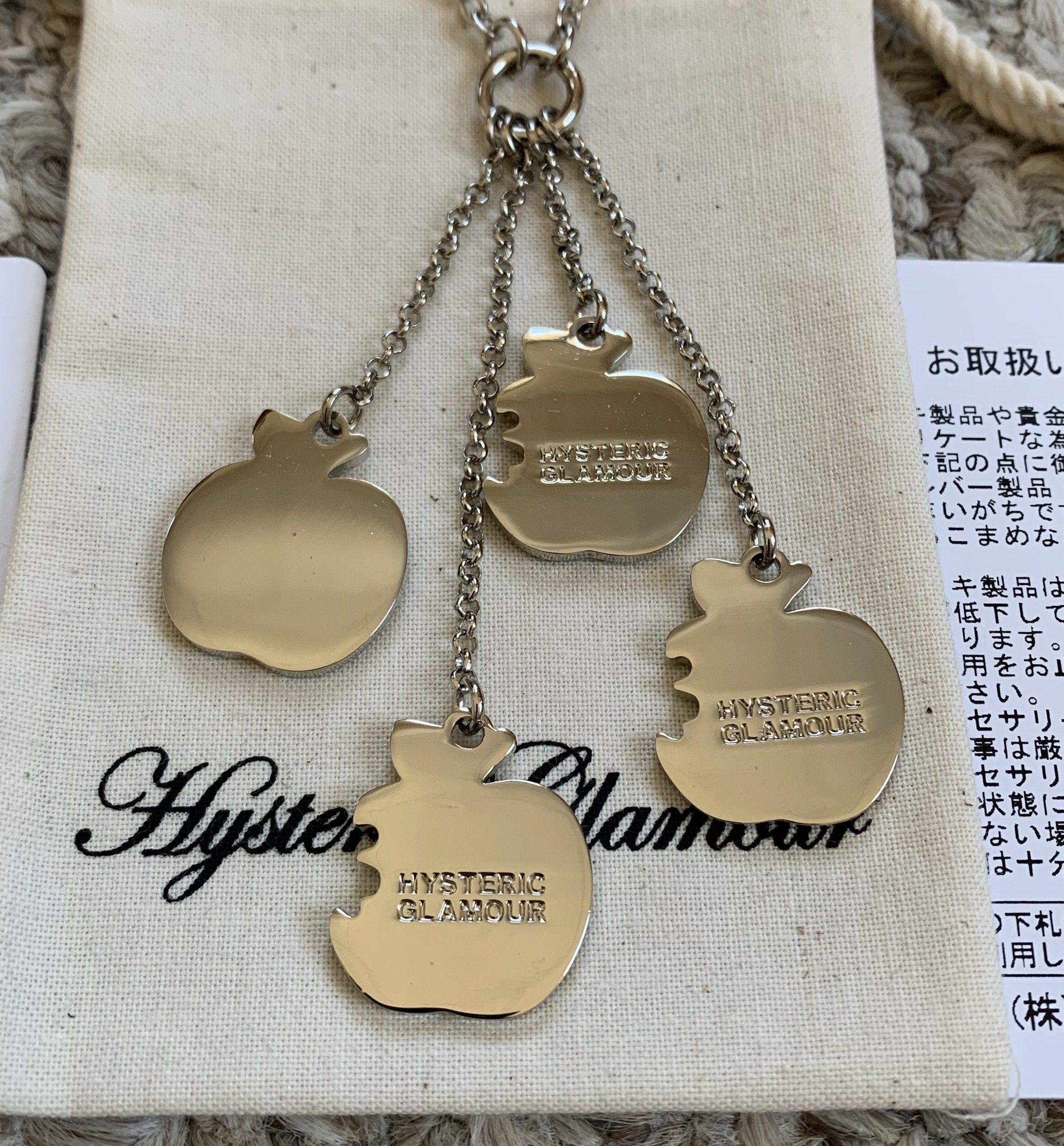 Hysteric Glamour NEW Hysteric Glamour Skull Apple Charm Necklace w/bag Size ONE SIZE - 4 Thumbnail