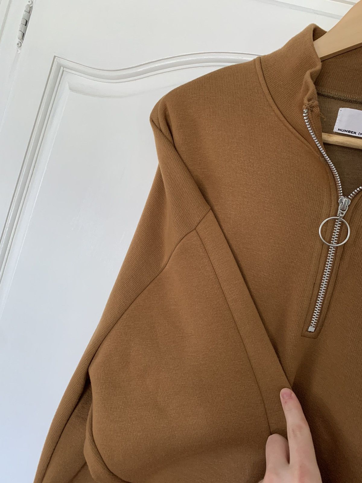 Number (N)ine Number (N)ine Stitched Logo Quarter Zip Sweatshirt size 3 Size US L / EU 52-54 / 3 - 4 Thumbnail