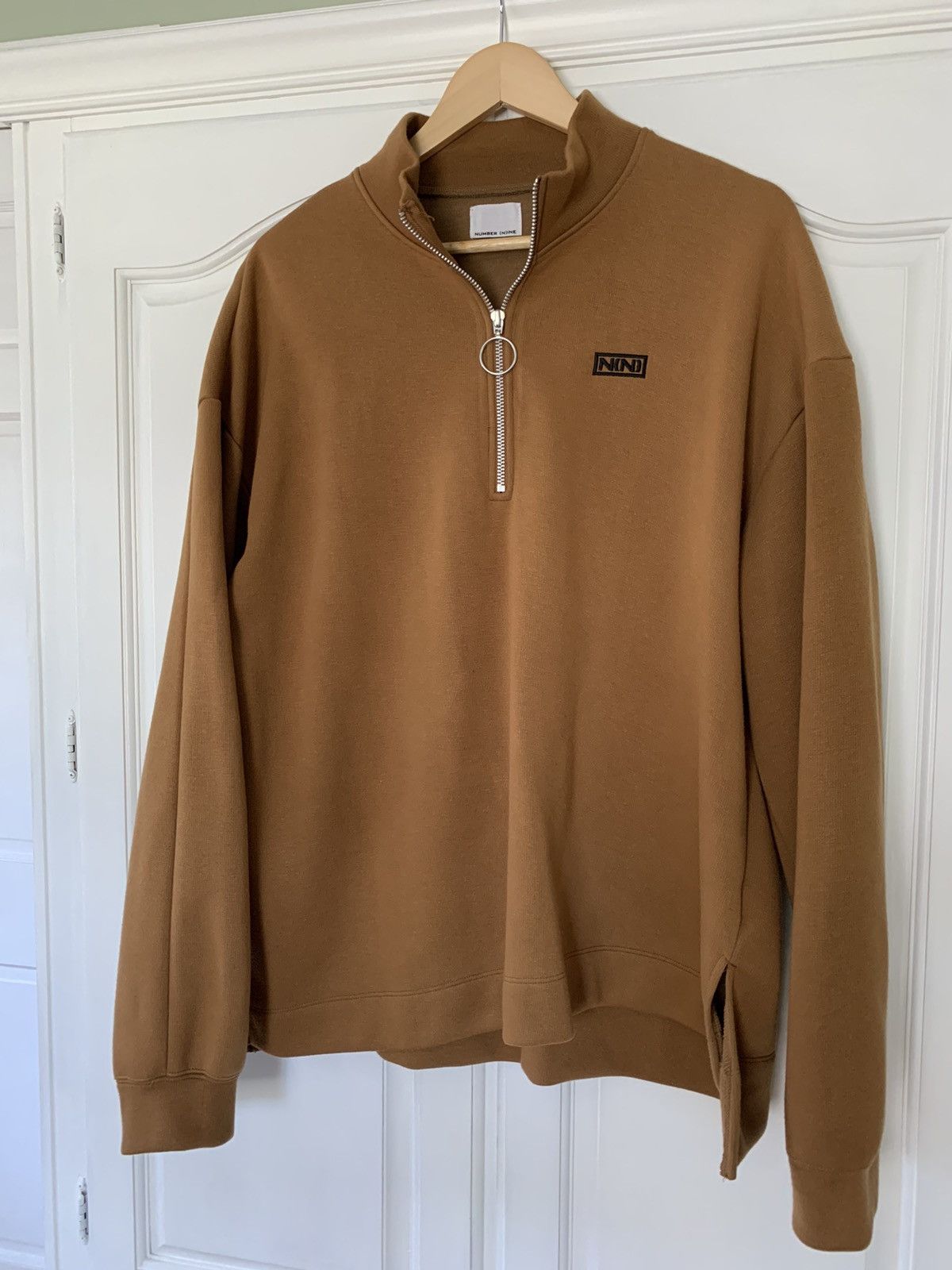 Number (N)ine Number (N)ine Stitched Logo Quarter Zip Sweatshirt size 3 Size US L / EU 52-54 / 3 - 14 Thumbnail