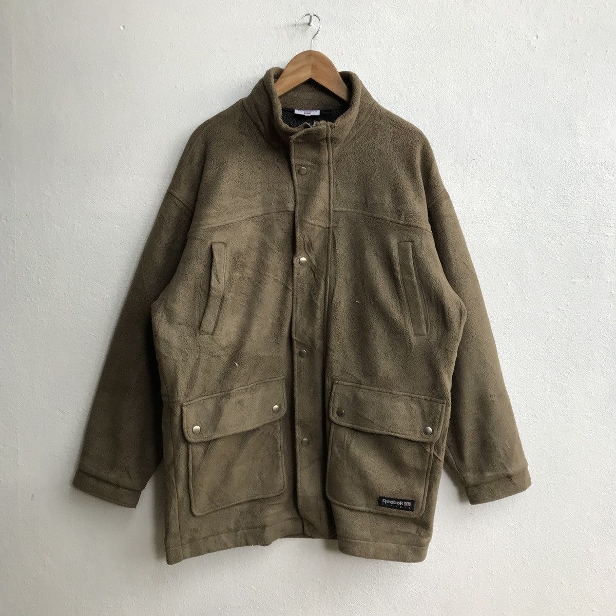 Reebok Vintage Reebok Classic wool fleece long Overcoat Size US L / EU 52-54 / 3 - 1 Thumbnail