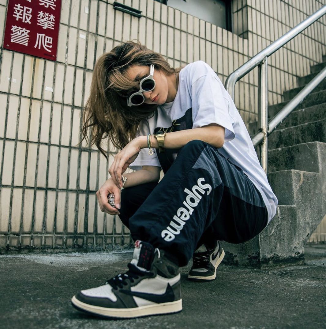 Supreme Side Logo Track Pant ネイビー 20aw-