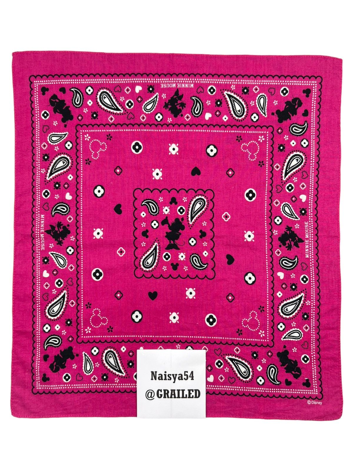 Disney Minnie Mouse Paislee Handkerchief Neckerchief Pocketsquare Size ONE SIZE - 7 Thumbnail
