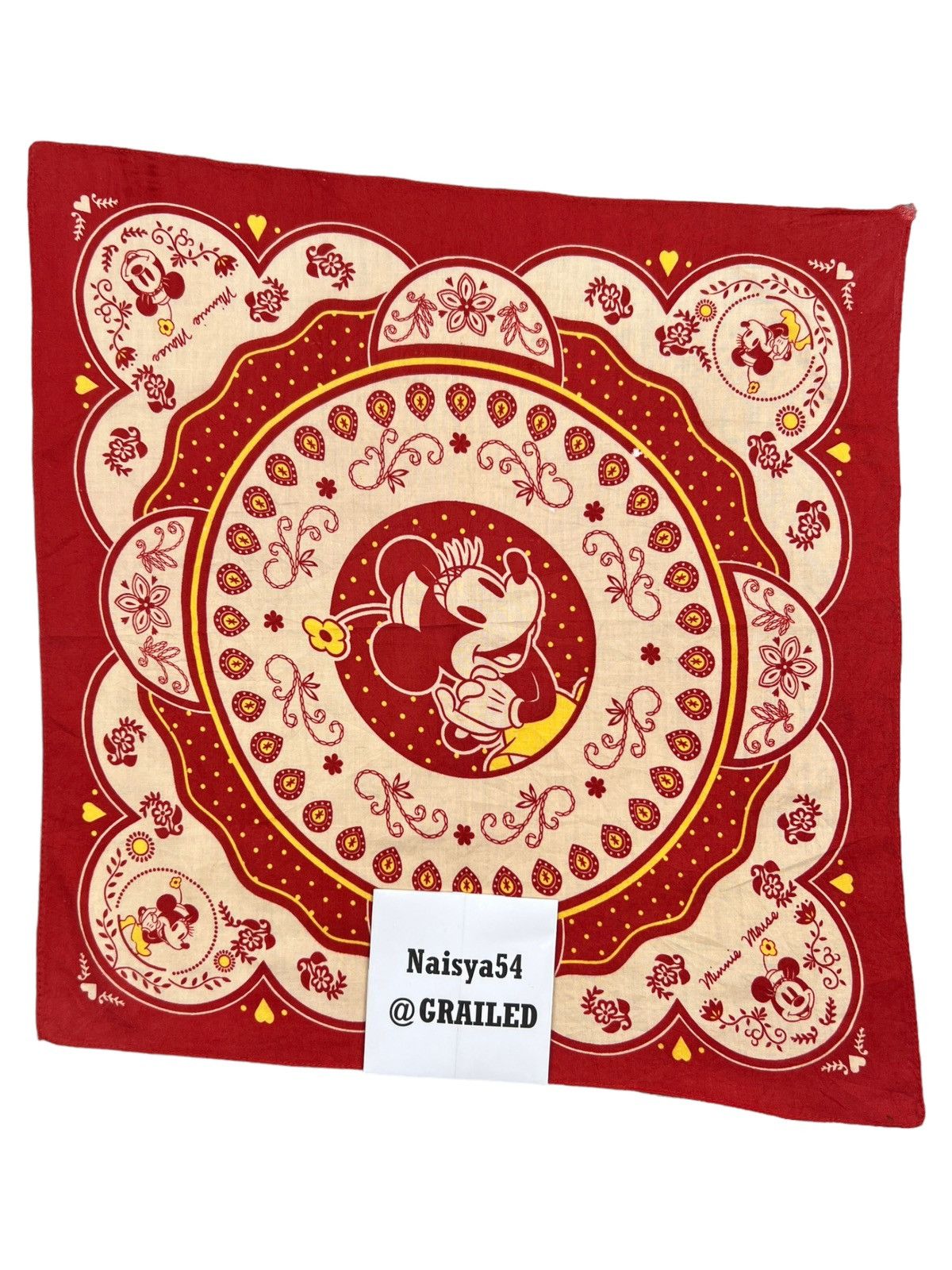 Disney Minnie Mouse Paislee Handkerchief Neckerchief Pocketsquare Size ONE SIZE - 7 Thumbnail