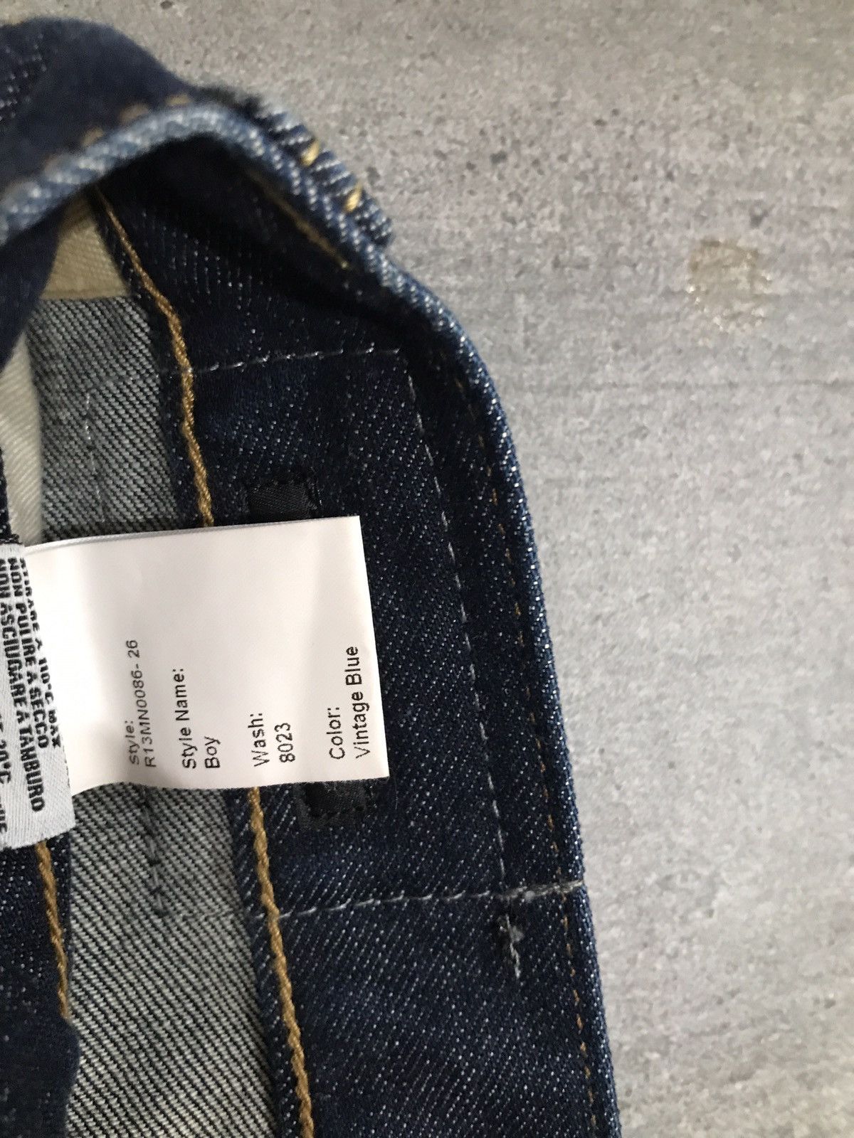 R13 Boy Vintage Blue Jeans 30 Size US 30 / EU 46 - 5 Thumbnail