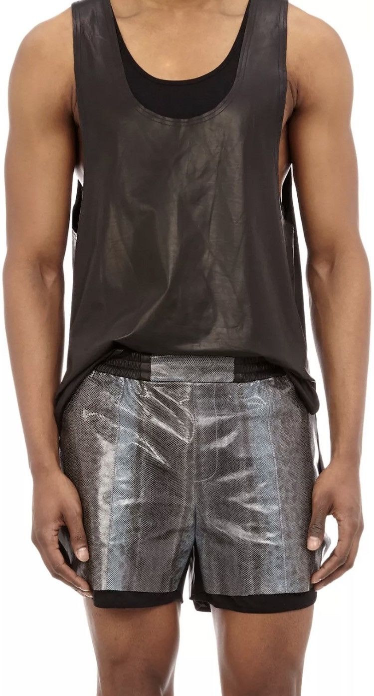 BAJA EAST Resort 2015 leather shorts