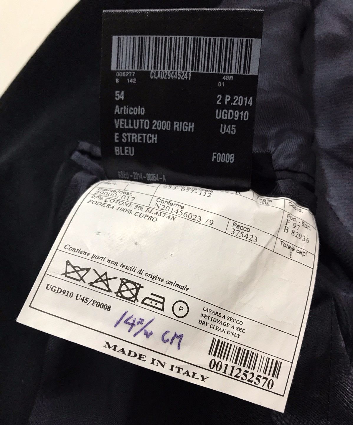 Prada SS15 Velluto Blazer Size 48R - 7 Thumbnail