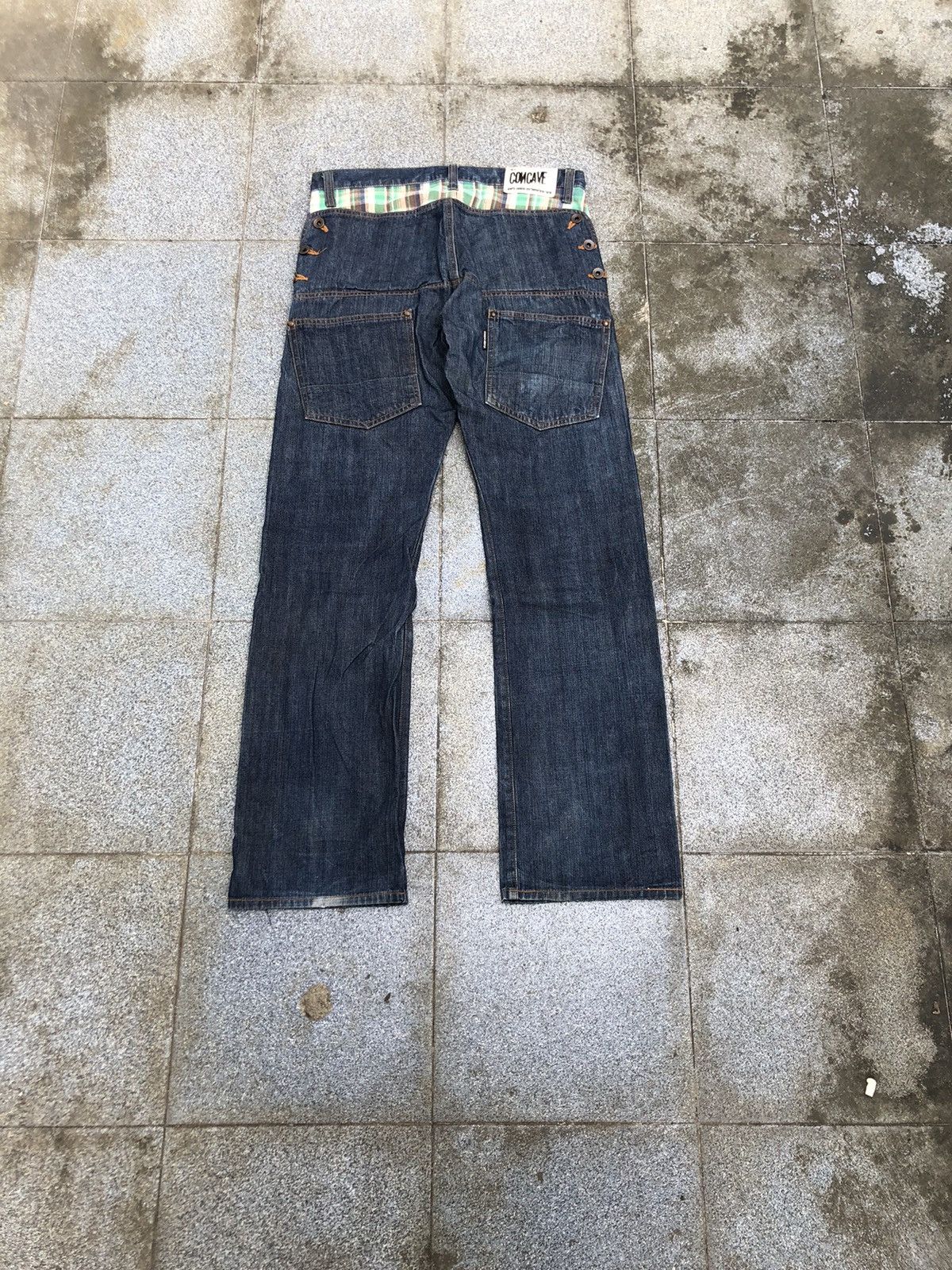 If Six Was Nine × Tornado Mart Concave Flared Denim pants Size US 33 - 2 Thumbnail