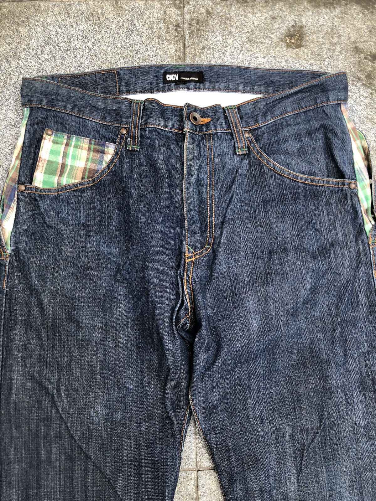 If Six Was Nine × Tornado Mart Concave Flared Denim pants Size US 33 - 10 Thumbnail