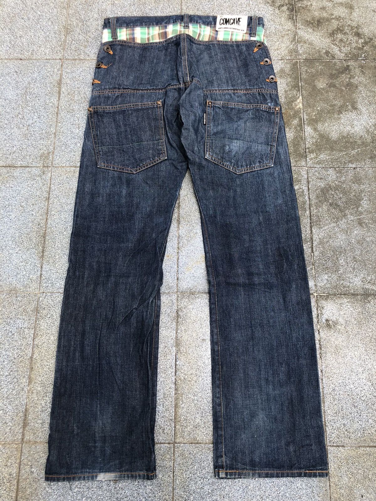 If Six Was Nine × Tornado Mart Concave Flared Denim pants Size US 33 - 3 Thumbnail