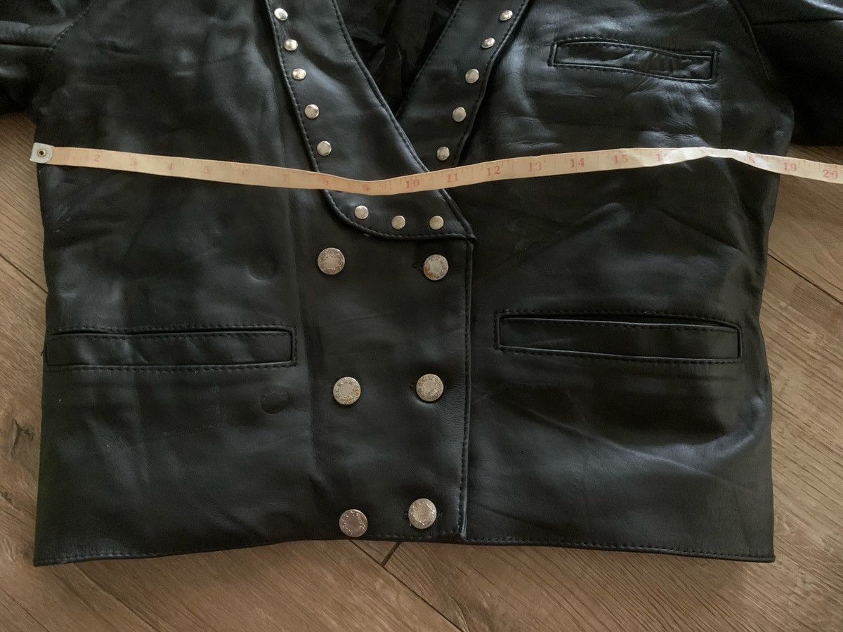 14th Addiction Vintage 90s Studded Leather Punk Jacket Size US S / EU 44-46 / 1 - 6 Thumbnail