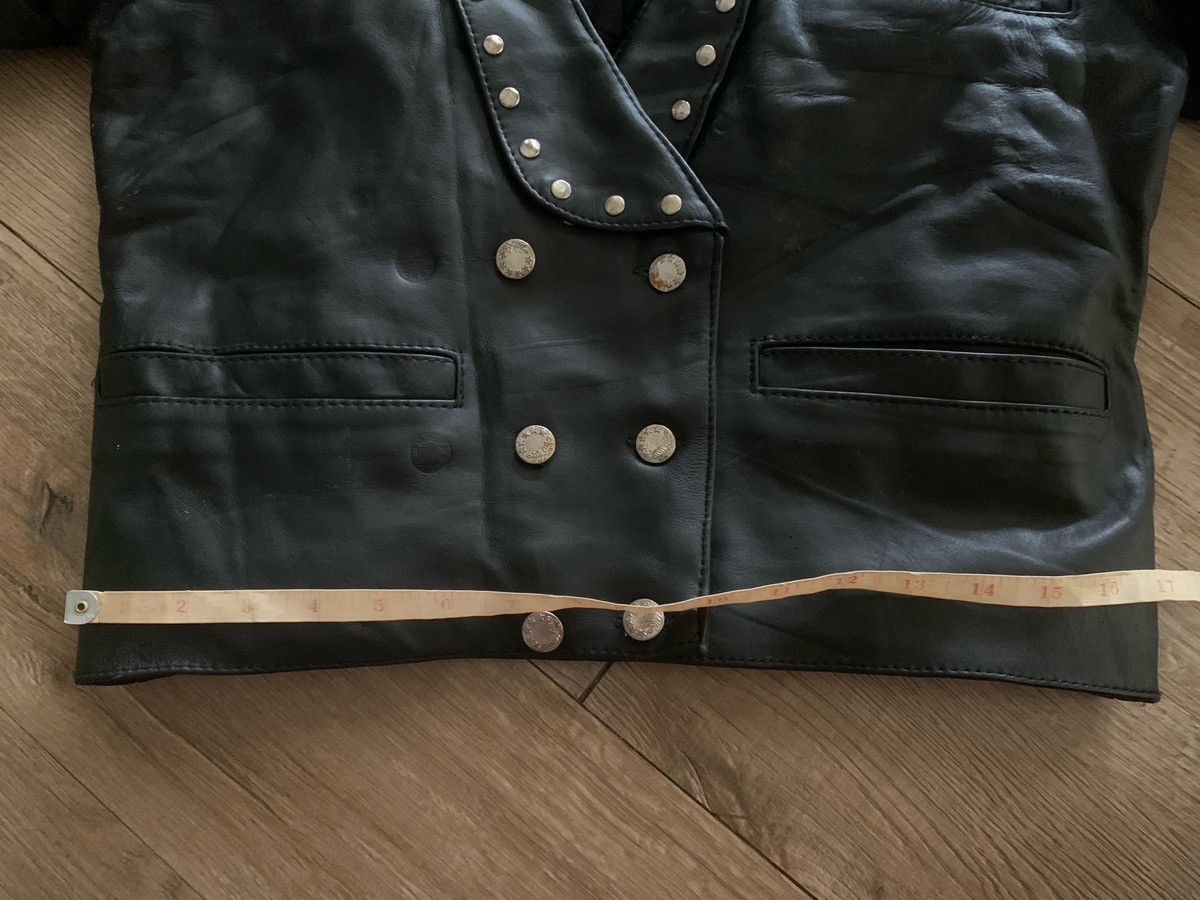14th Addiction Vintage 90s Studded Leather Punk Jacket Size US S / EU 44-46 / 1 - 7 Thumbnail