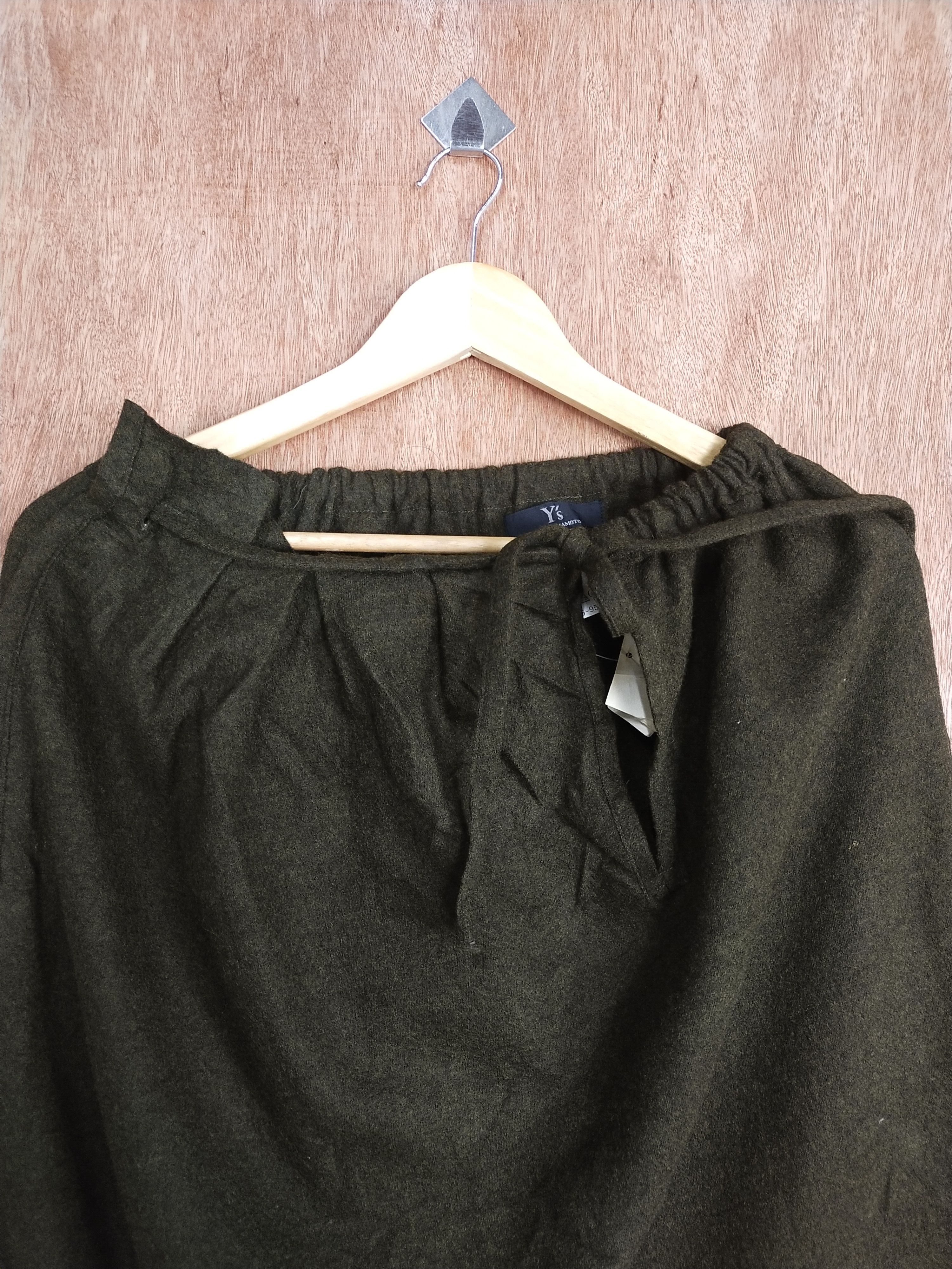 Yohji Yamamoto DL SIZE 3 Yohji Yamamoto Laine wool green long skirt #S198 Size 30" / US 8 / IT 44 - 3 Thumbnail