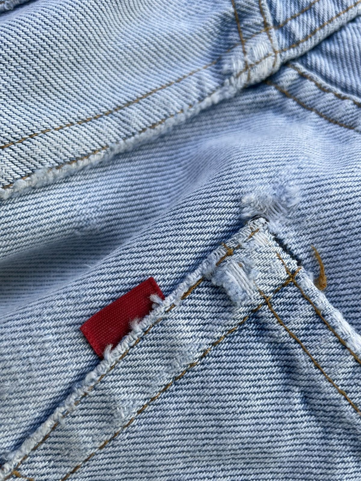 Levi's × Vintage Rare Levi’s 501 e 1980 Usa Vintage Aging Distressed Rework Size US 31 - 16 Thumbnail