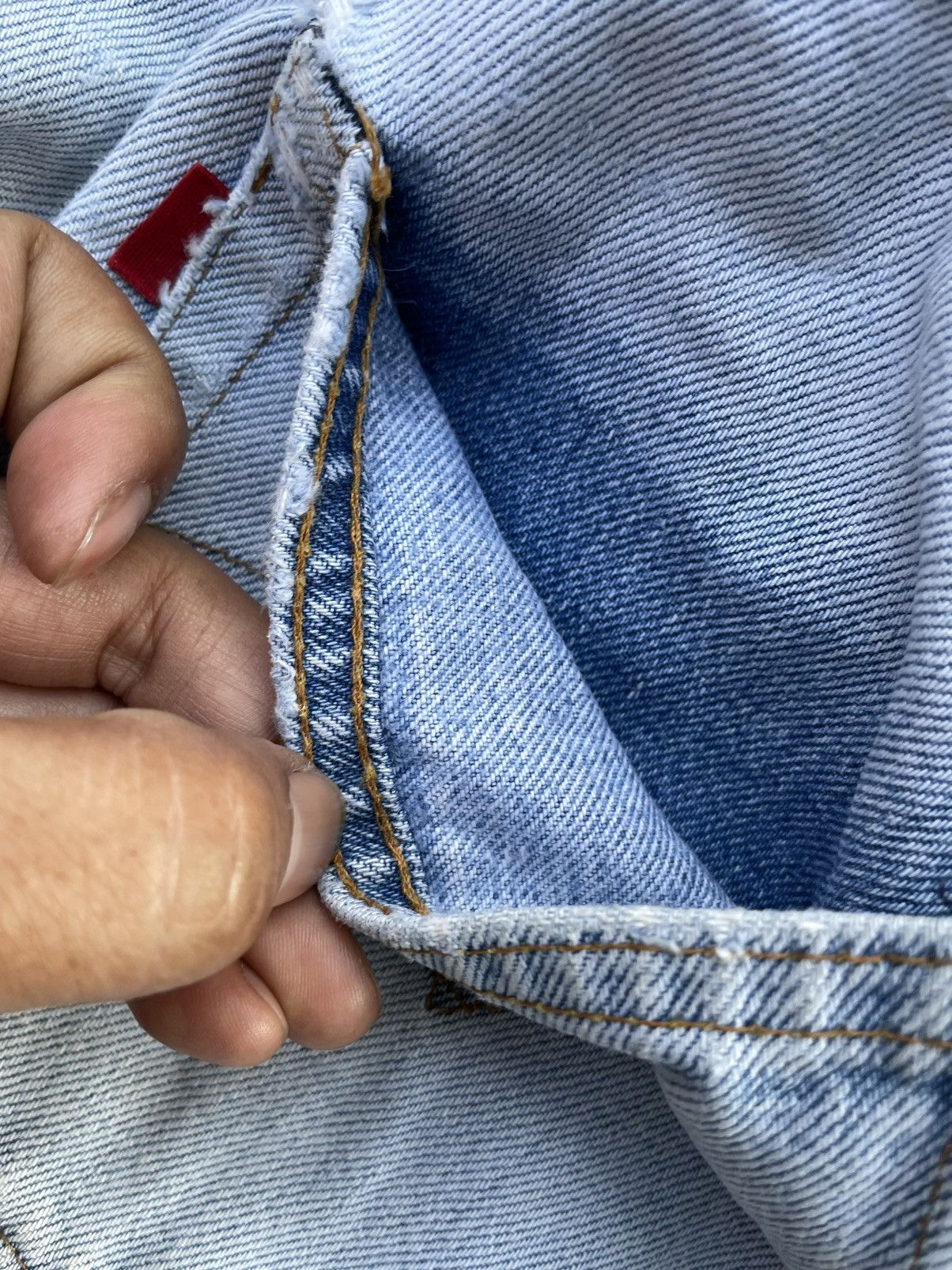 Levi's × Vintage Rare Levi’s 501 e 1980 Usa Vintage Aging Distressed Rework Size US 31 - 14 Thumbnail