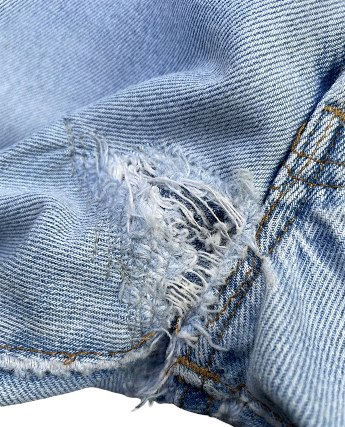 Levi's × Vintage Rare Levi’s 501 e 1980 Usa Vintage Aging Distressed Rework Size US 31 - 5 Thumbnail