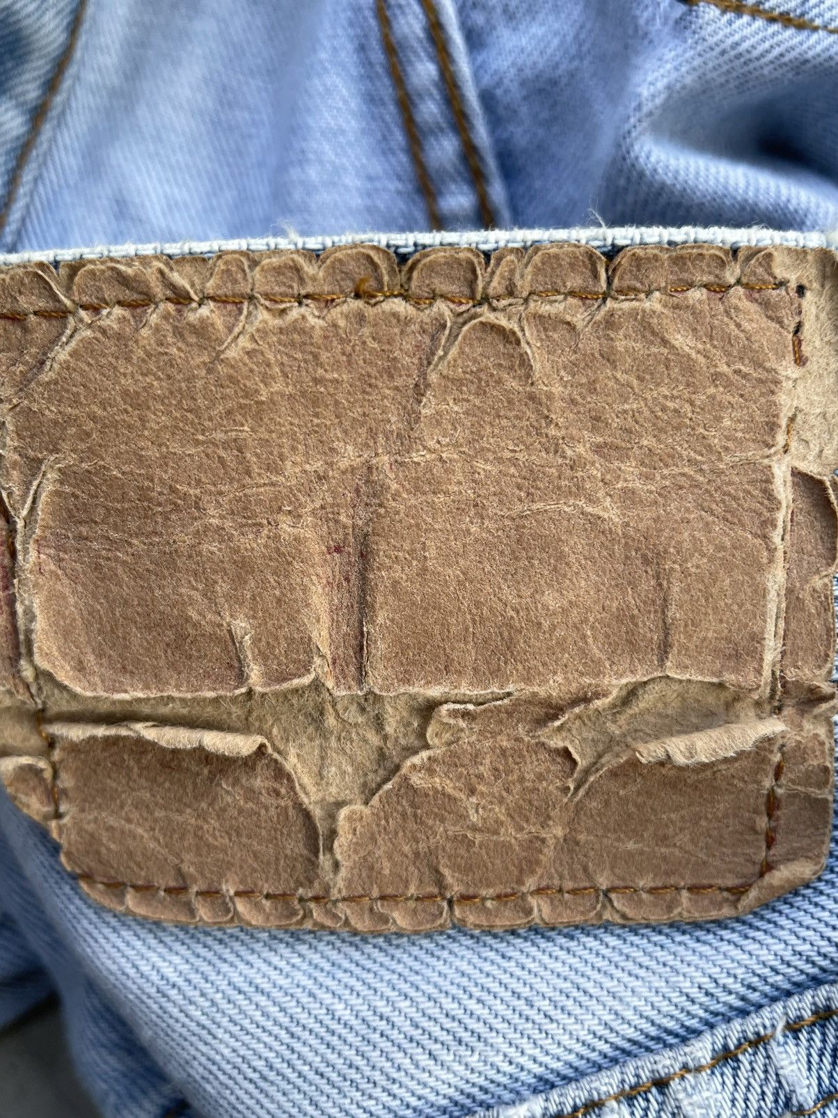 Levi's × Vintage Rare Levi’s 501 e 1980 Usa Vintage Aging Distressed Rework Size US 31 - 13 Thumbnail