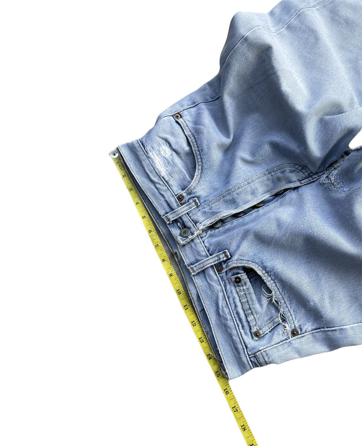 Levi's × Vintage Rare Levi’s 501 e 1980 Usa Vintage Aging Distressed Rework Size US 31 - 2 Thumbnail