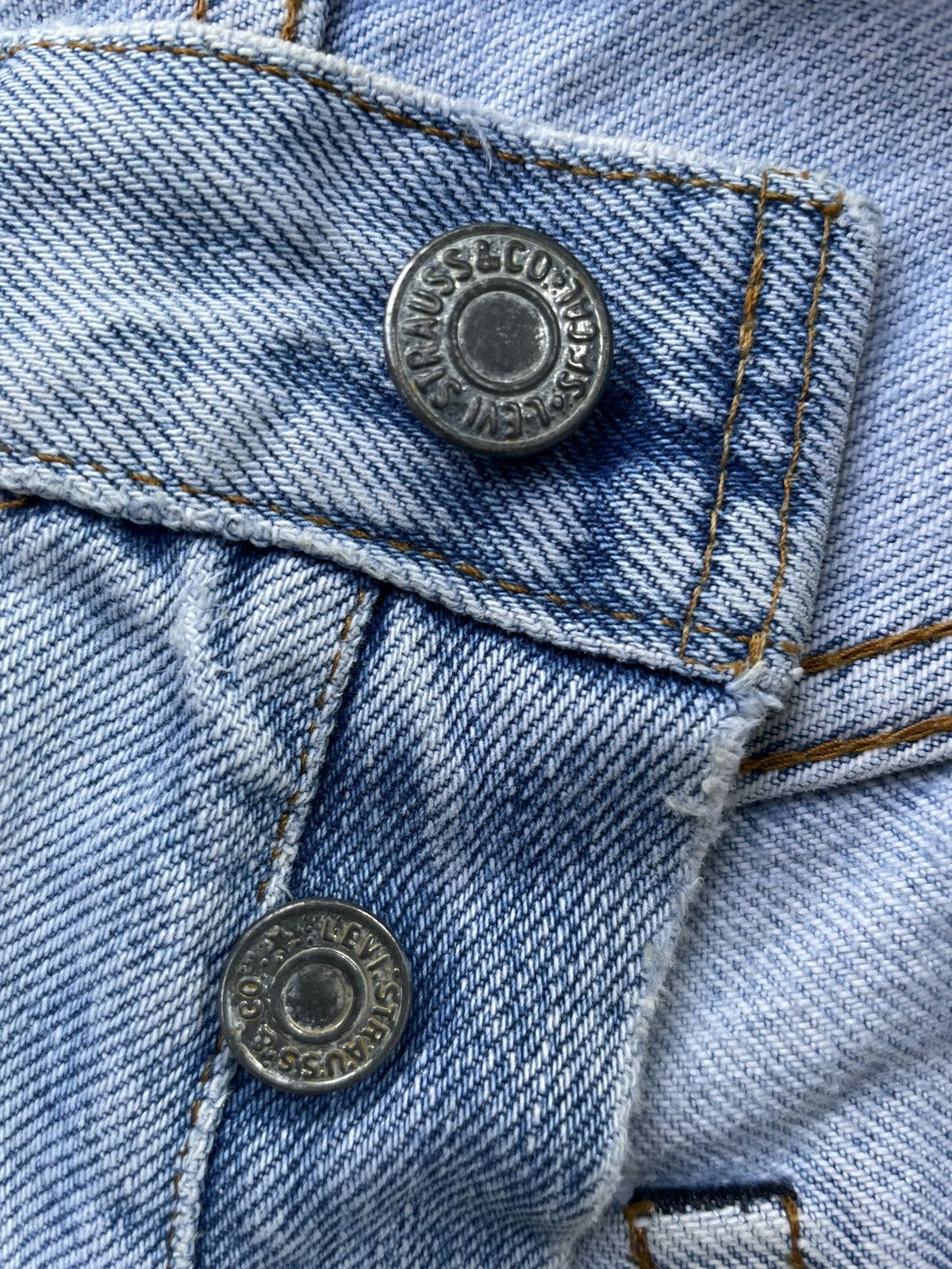 Levi's × Vintage Rare Levi’s 501 e 1980 Usa Vintage Aging Distressed Rework Size US 31 - 21 Thumbnail