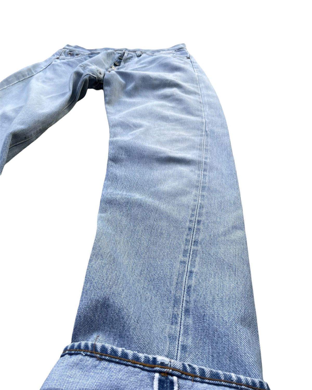 Levi's × Vintage Rare Levi’s 501 e 1980 Usa Vintage Aging Distressed Rework Size US 31 - 3 Thumbnail