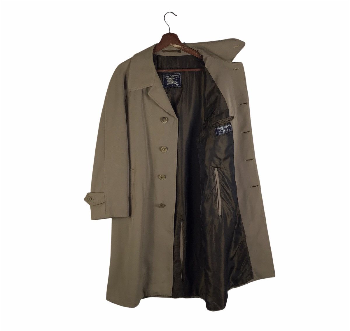 Burberry Vintage Burberrys' Specialty Burella Showerproof Wool Coat Size US M / EU 48-50 / 2 - 1 Thumbnail