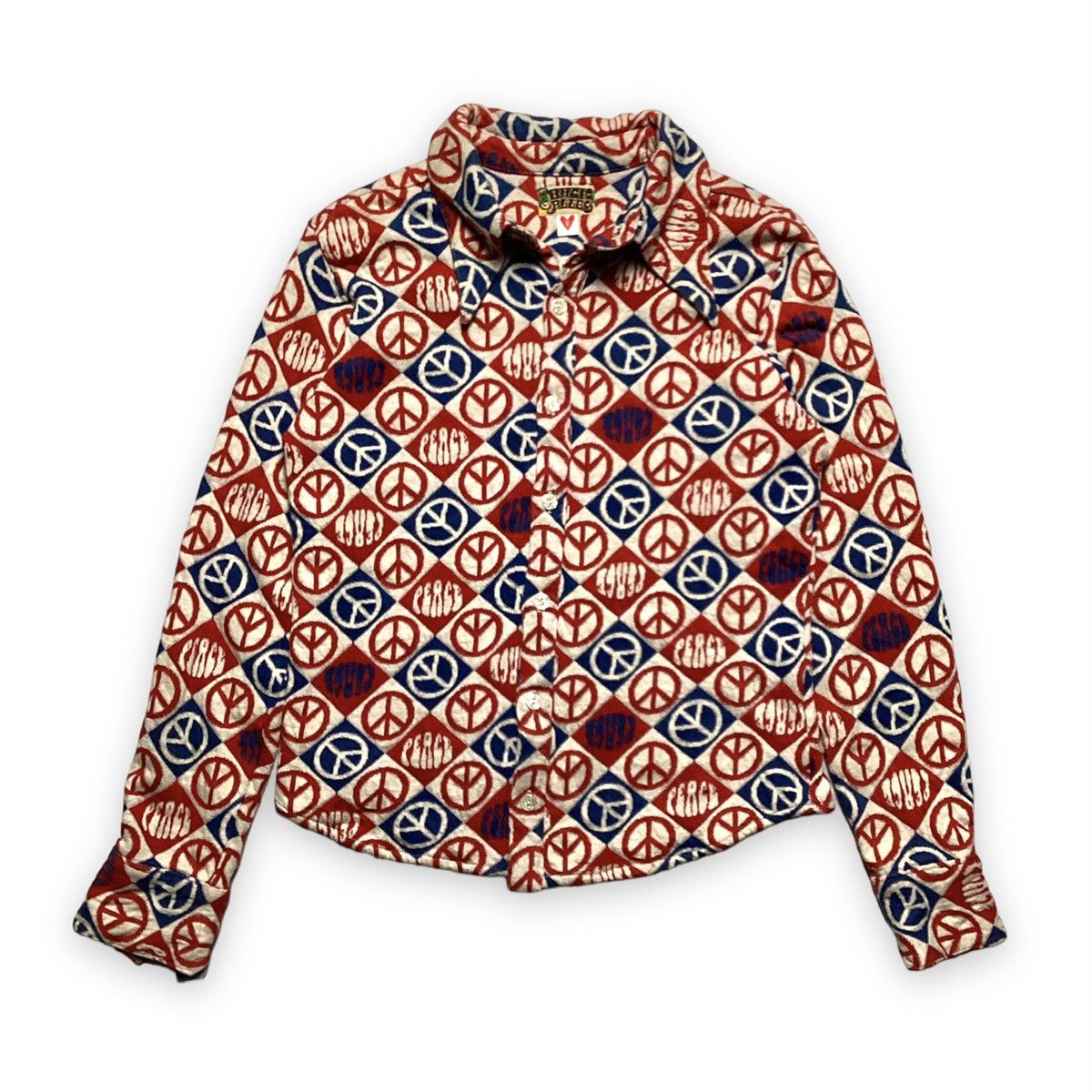 Japanese Brand × Seditionaries 🇯🇵 JAPANESE FULL PRINT PEACE NO WAR ANARCHY BUTTON UP SHIRT Size US S / EU 44-46 / 1 - 1 Thumbnail