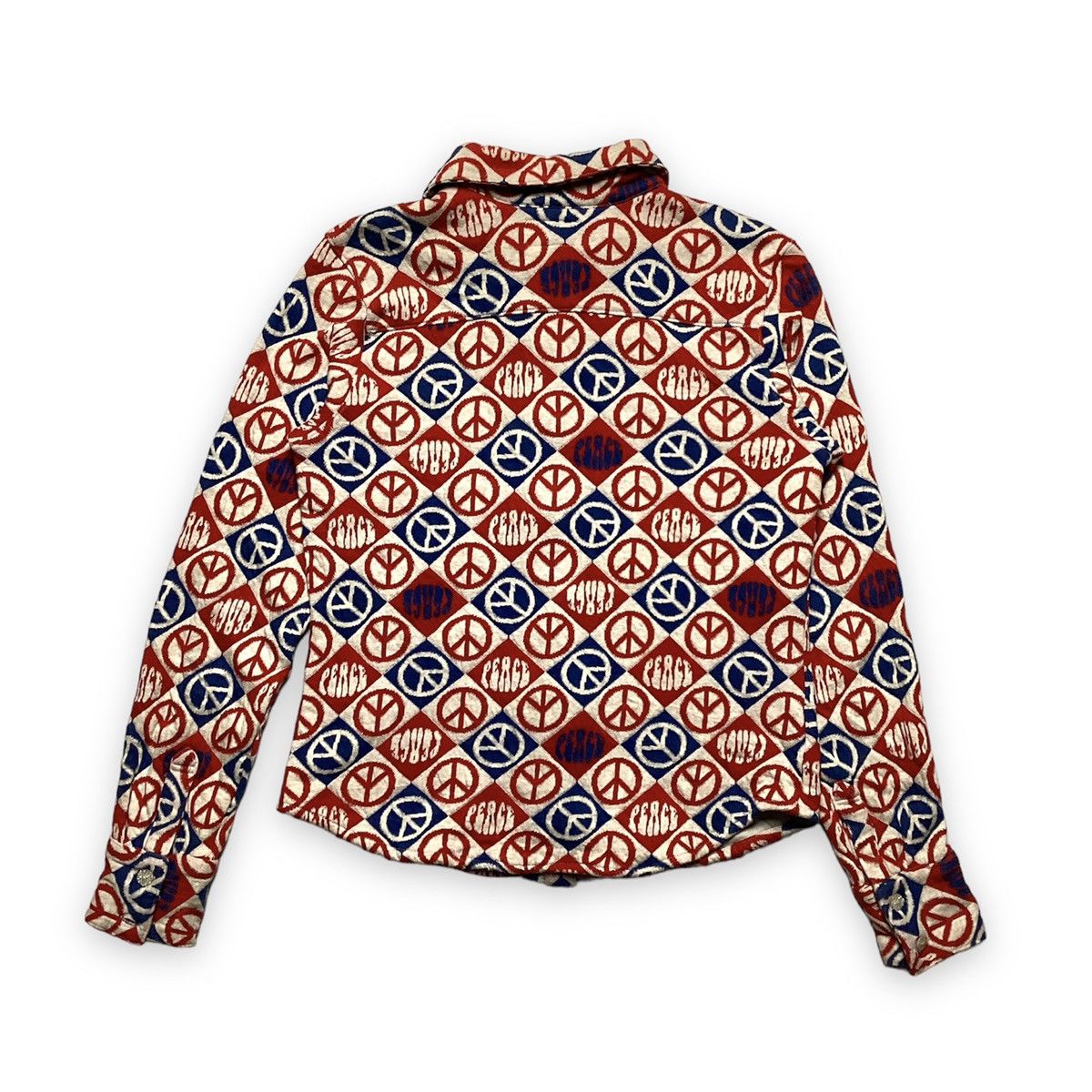 Japanese Brand × Seditionaries 🇯🇵 JAPANESE FULL PRINT PEACE NO WAR ANARCHY BUTTON UP SHIRT Size US S / EU 44-46 / 1 - 2 Thumbnail