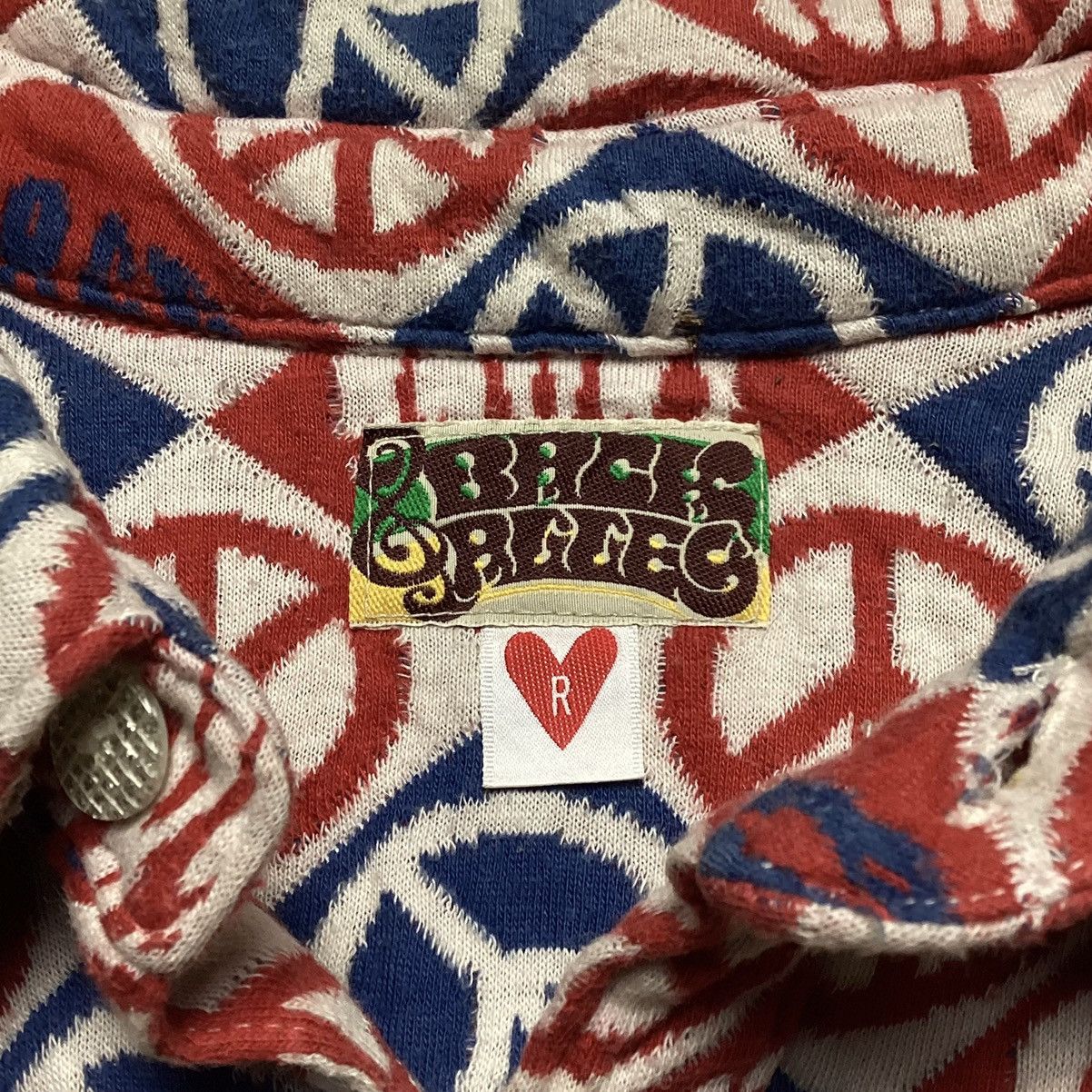 Japanese Brand × Seditionaries 🇯🇵 JAPANESE FULL PRINT PEACE NO WAR ANARCHY BUTTON UP SHIRT Size US S / EU 44-46 / 1 - 5 Thumbnail