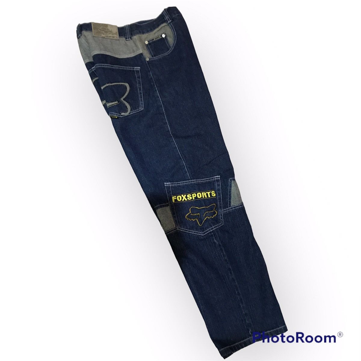 Fox Racing Rare Fox Sports Embroidered Denim Pants Size US 30 / EU 46 - 3 Thumbnail