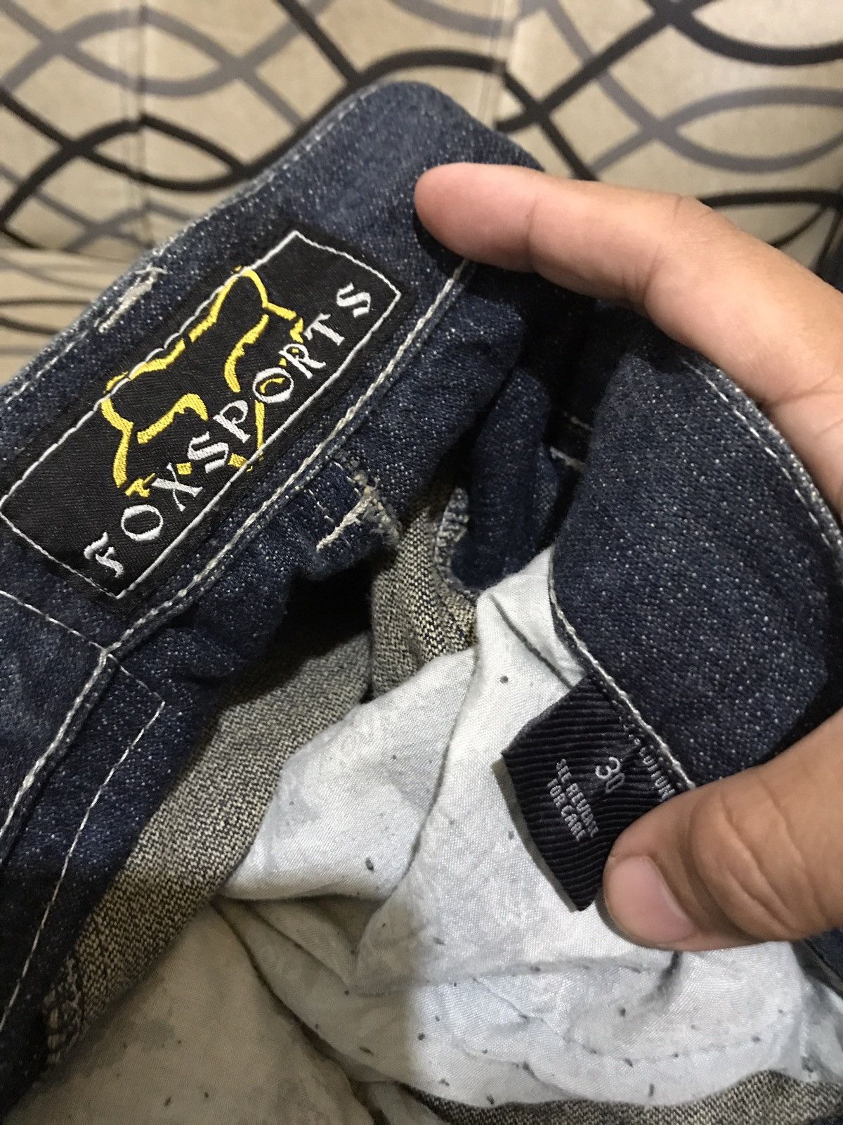 Fox Racing Rare Fox Sports Embroidered Denim Pants Size US 30 / EU 46 - 8 Thumbnail