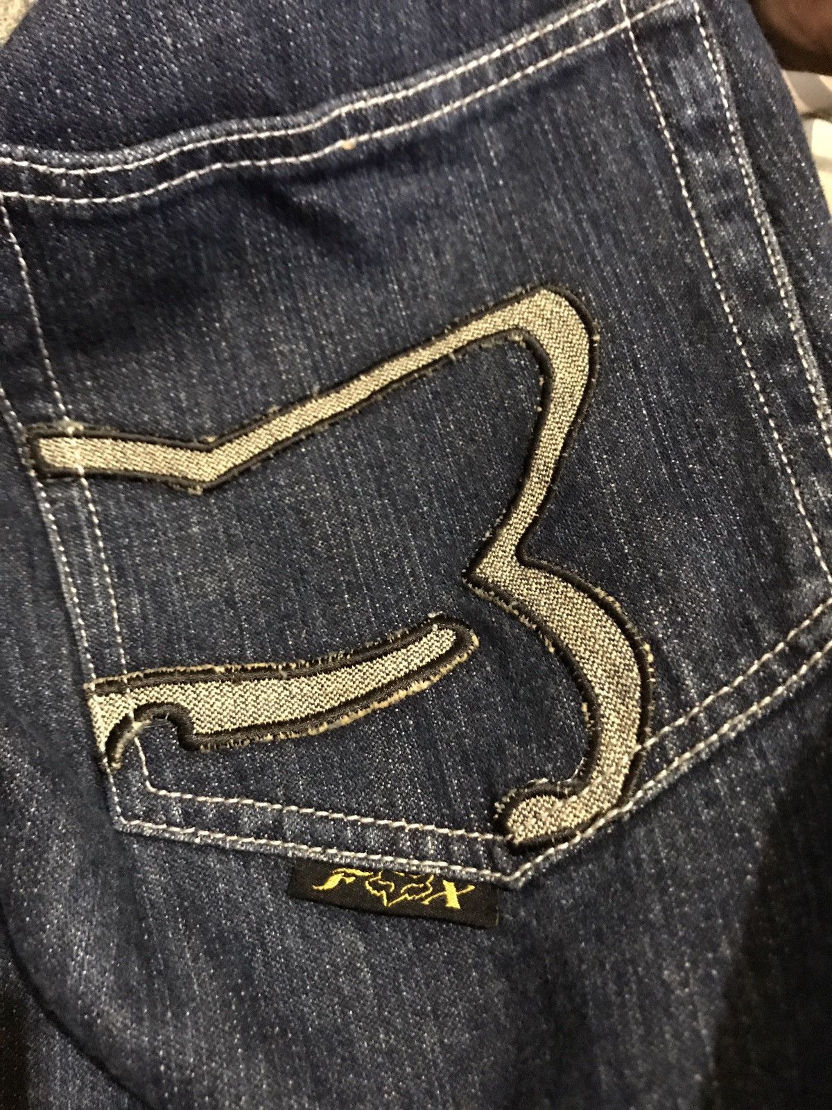 Fox Racing Rare Fox Sports Embroidered Denim Pants Size US 30 / EU 46 - 6 Thumbnail