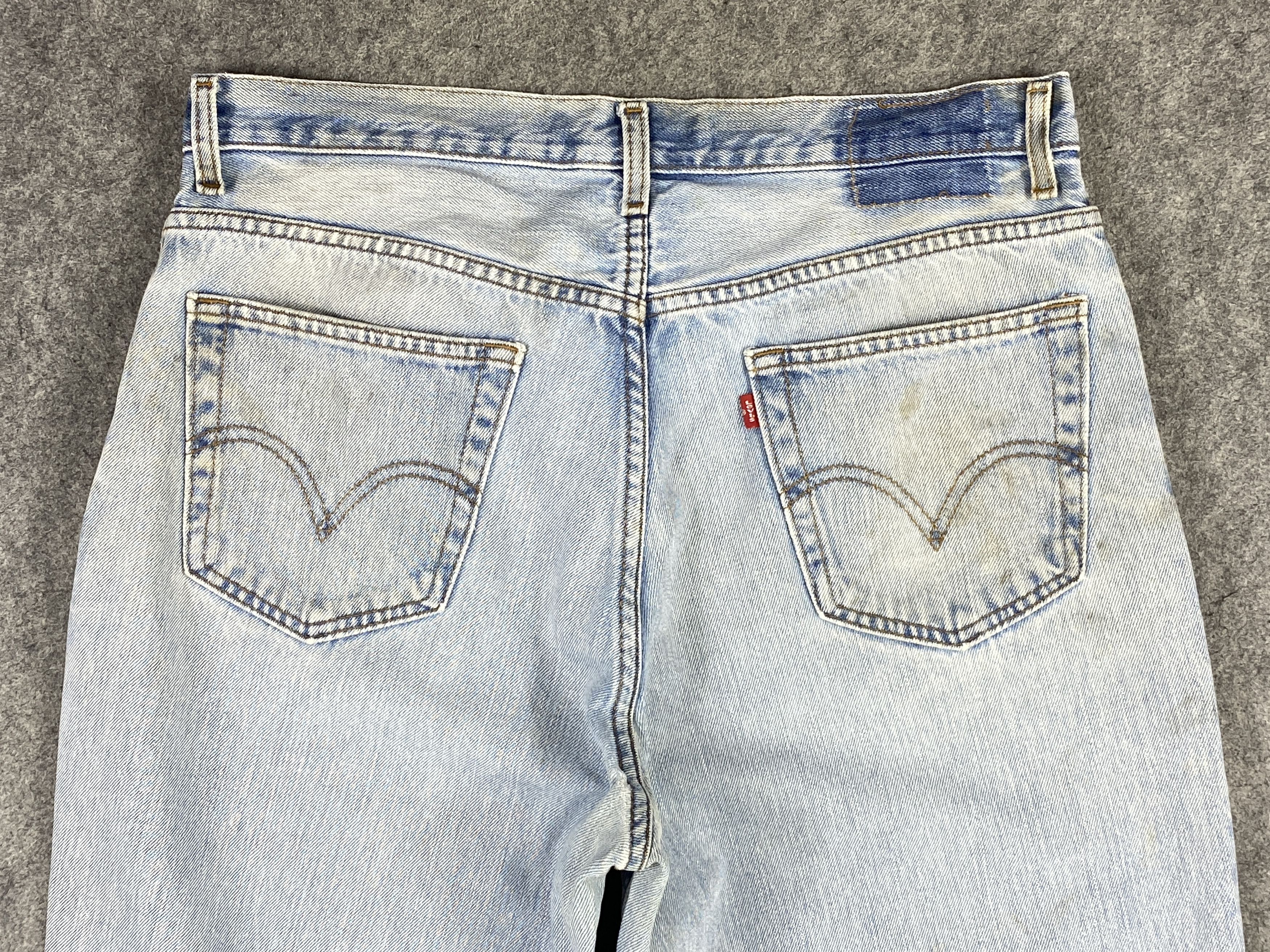 Levi's Dirty Used Blue Vintage Levi's Jeans 35x25 Denim -JN1728 Size US 35 - 4 Thumbnail