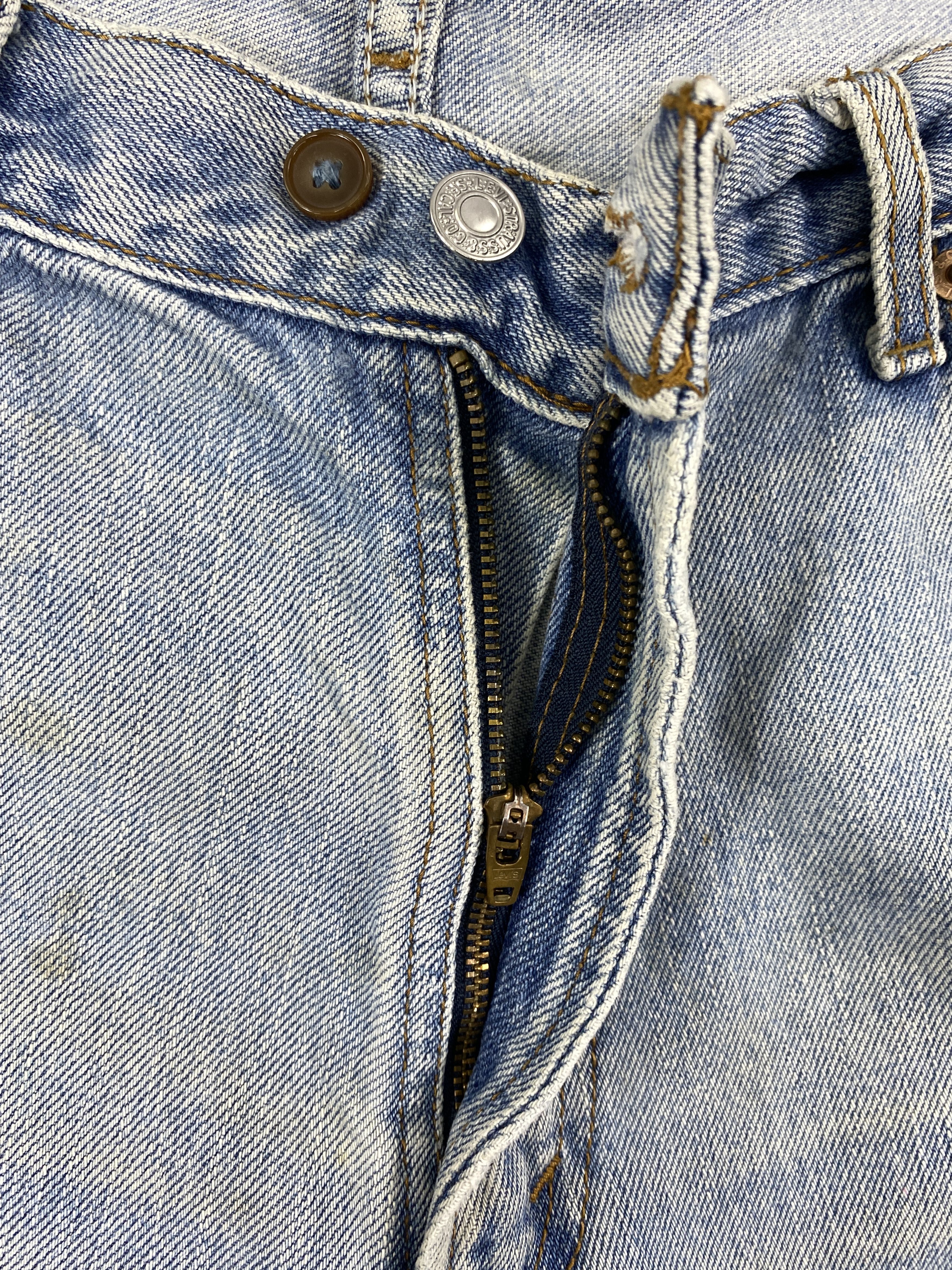 Levi's Dirty Used Blue Vintage Levi's Jeans 35x25 Denim -JN1728 Size US 35 - 6 Thumbnail
