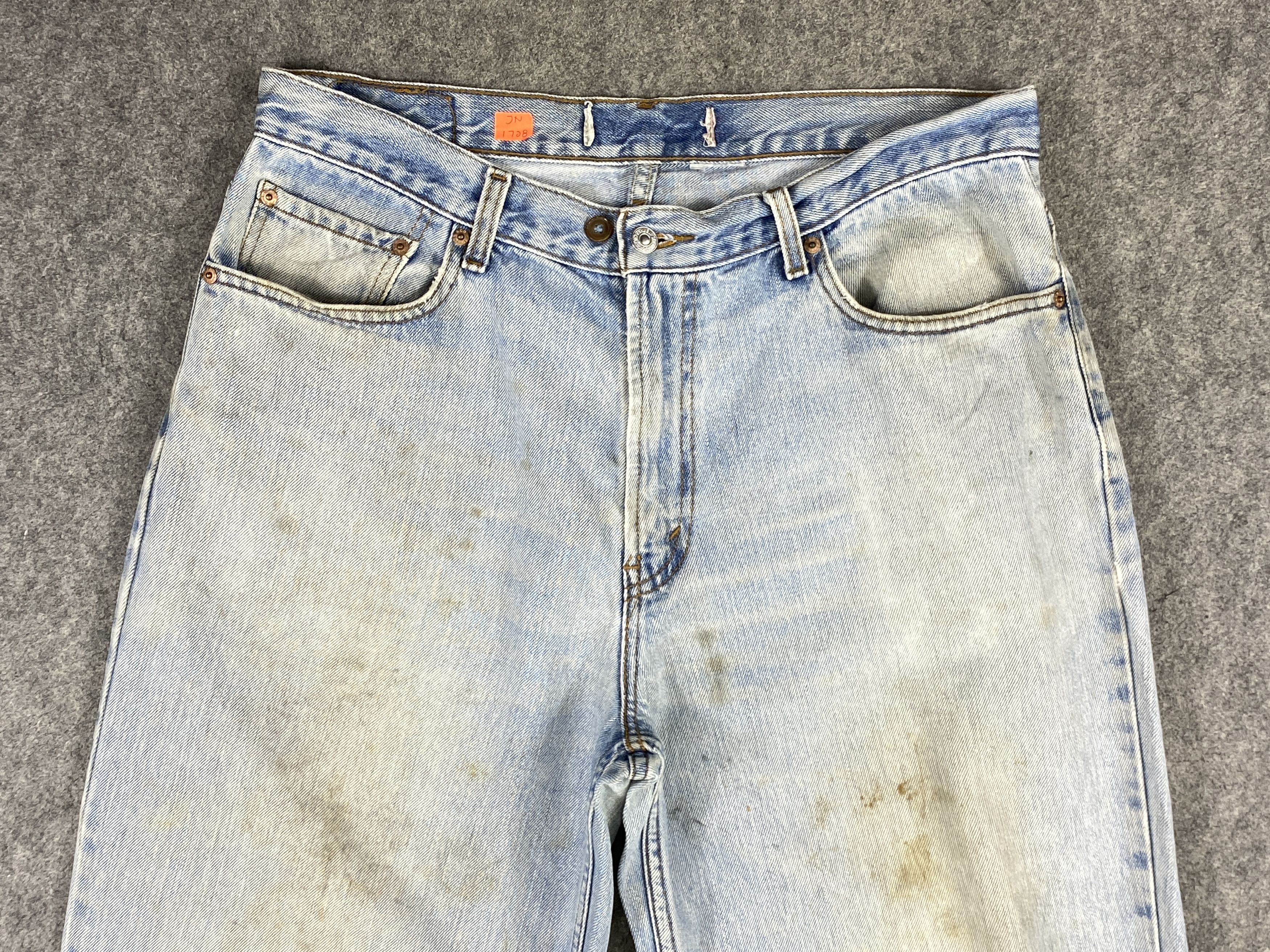 Levi's Dirty Used Blue Vintage Levi's Jeans 35x25 Denim -JN1728 Size US 35 - 3 Thumbnail