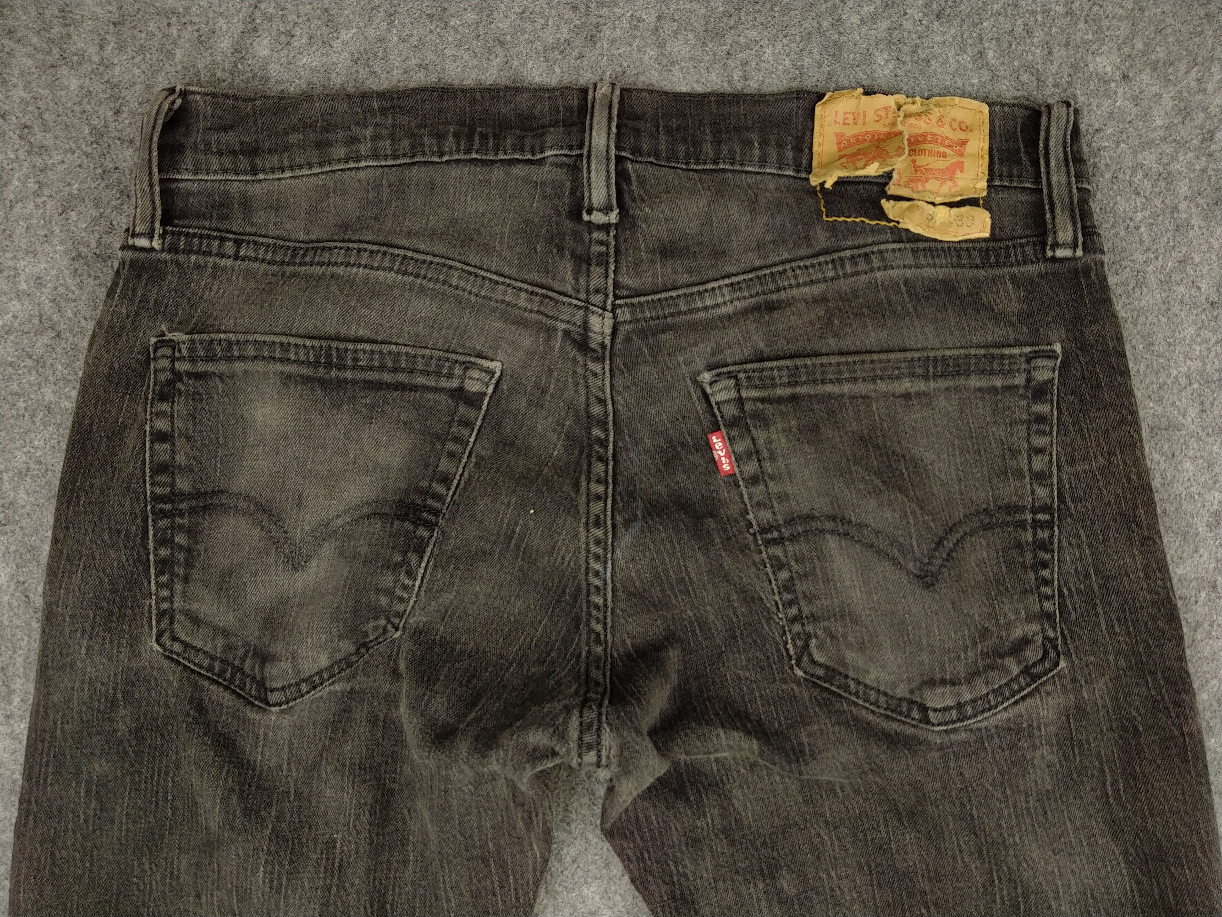 Levi's Black Distressed Vintage Levi's Denim 32x29 -JN448 Size US 32 / EU 48 - 4 Thumbnail