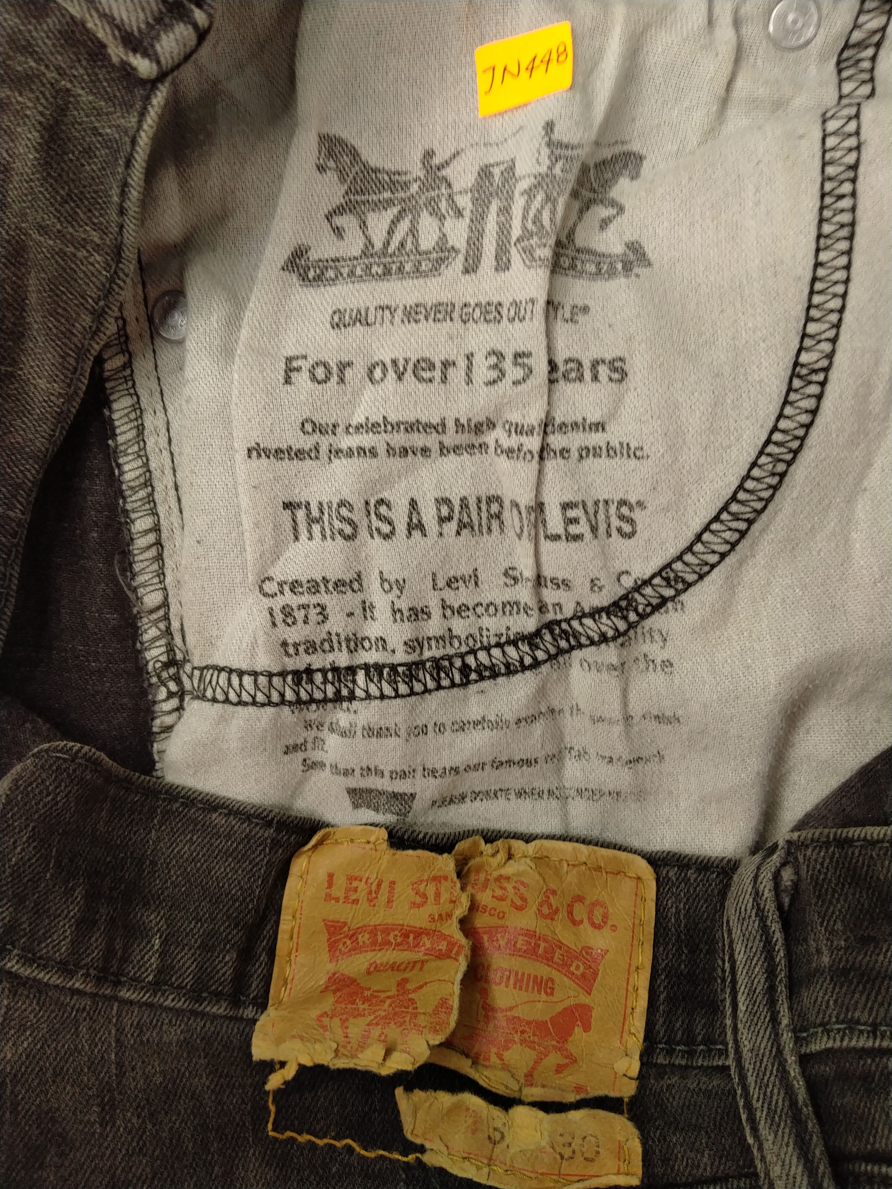 Levi's Black Distressed Vintage Levi's Denim 32x29 -JN448 Size US 32 / EU 48 - 10 Thumbnail