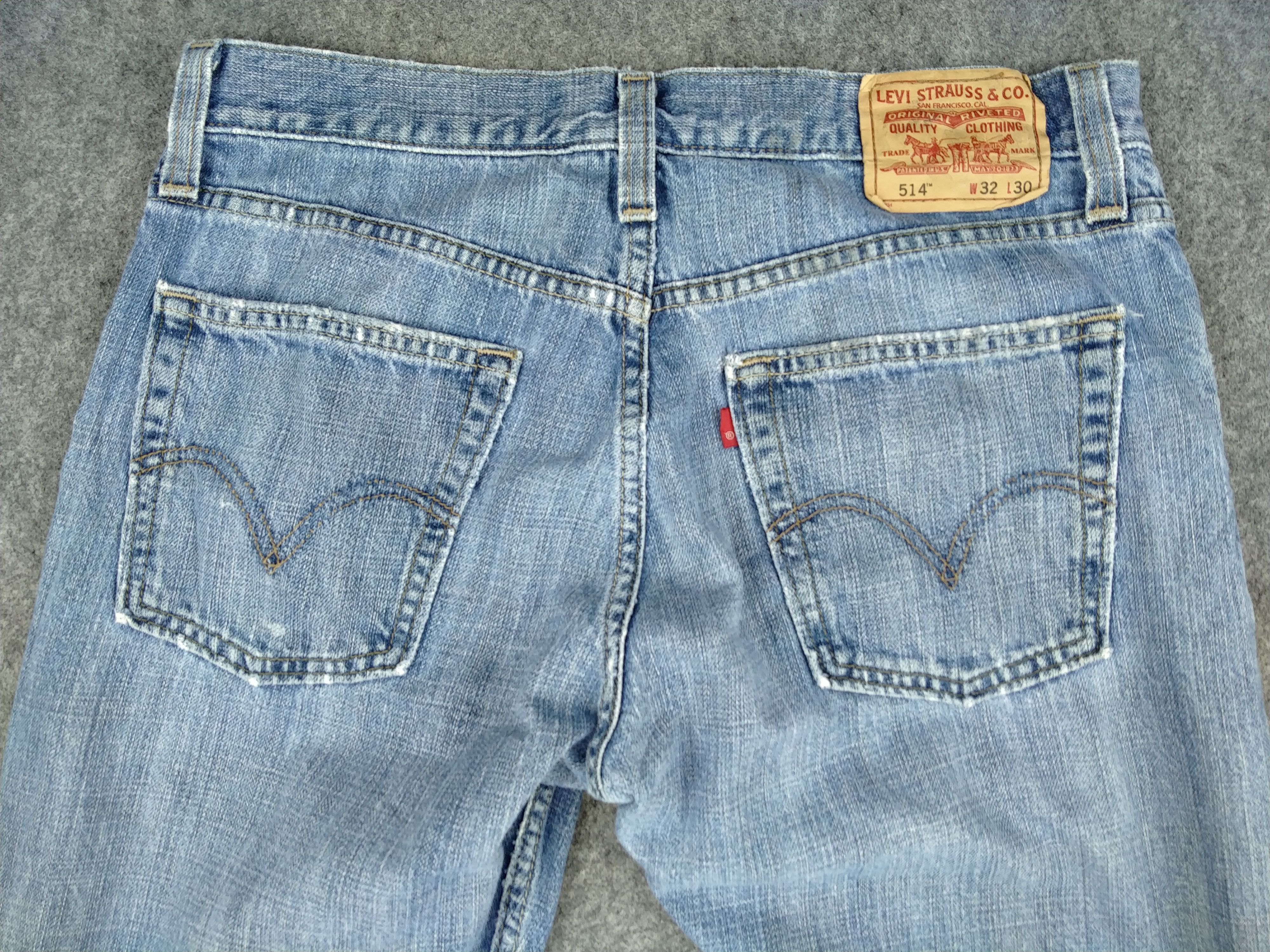 Levi's Vintage Levi's 514 Slim Straight Denim 33x30 -JN361 Size US 33 - 4 Thumbnail