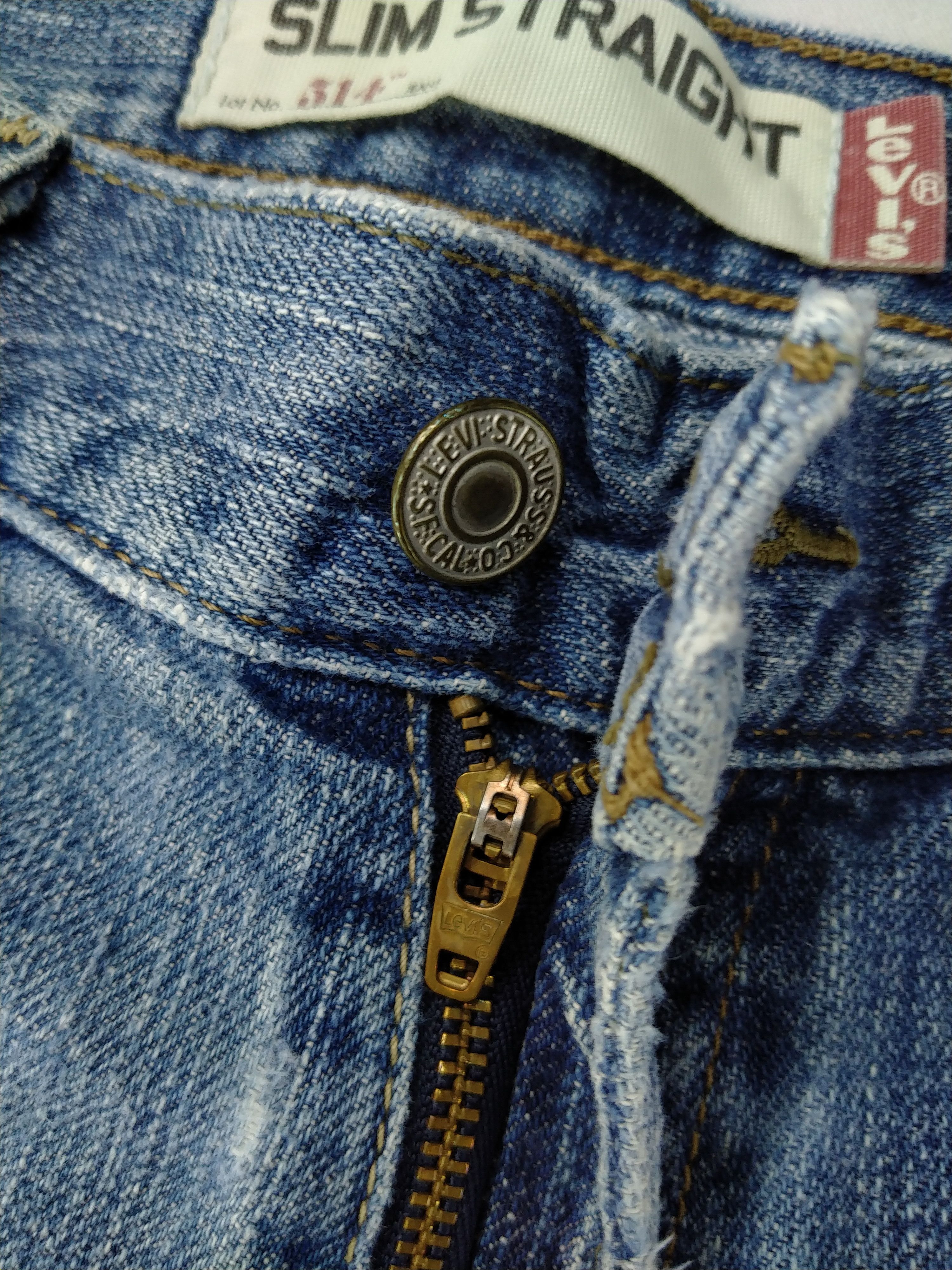 Levi's Vintage Levi's 514 Slim Straight Denim 33x30 -JN361 Size US 33 - 6 Thumbnail