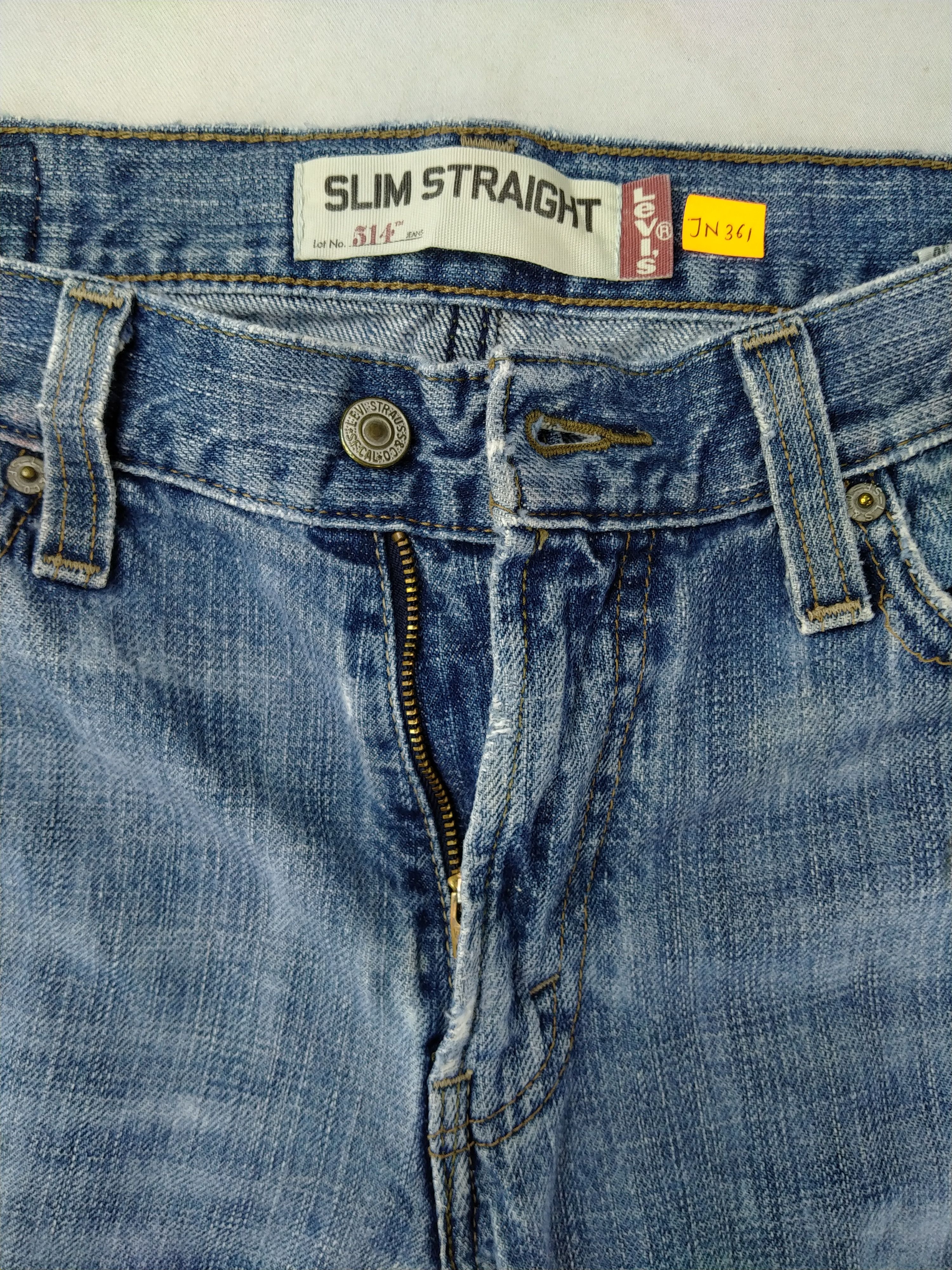 Levi's Vintage Levi's 514 Slim Straight Denim 33x30 -JN361 Size US 33 - 5 Thumbnail