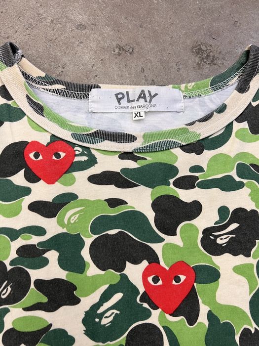 Bape Bape APE x Comme des Garcons CDG Play | Grailed