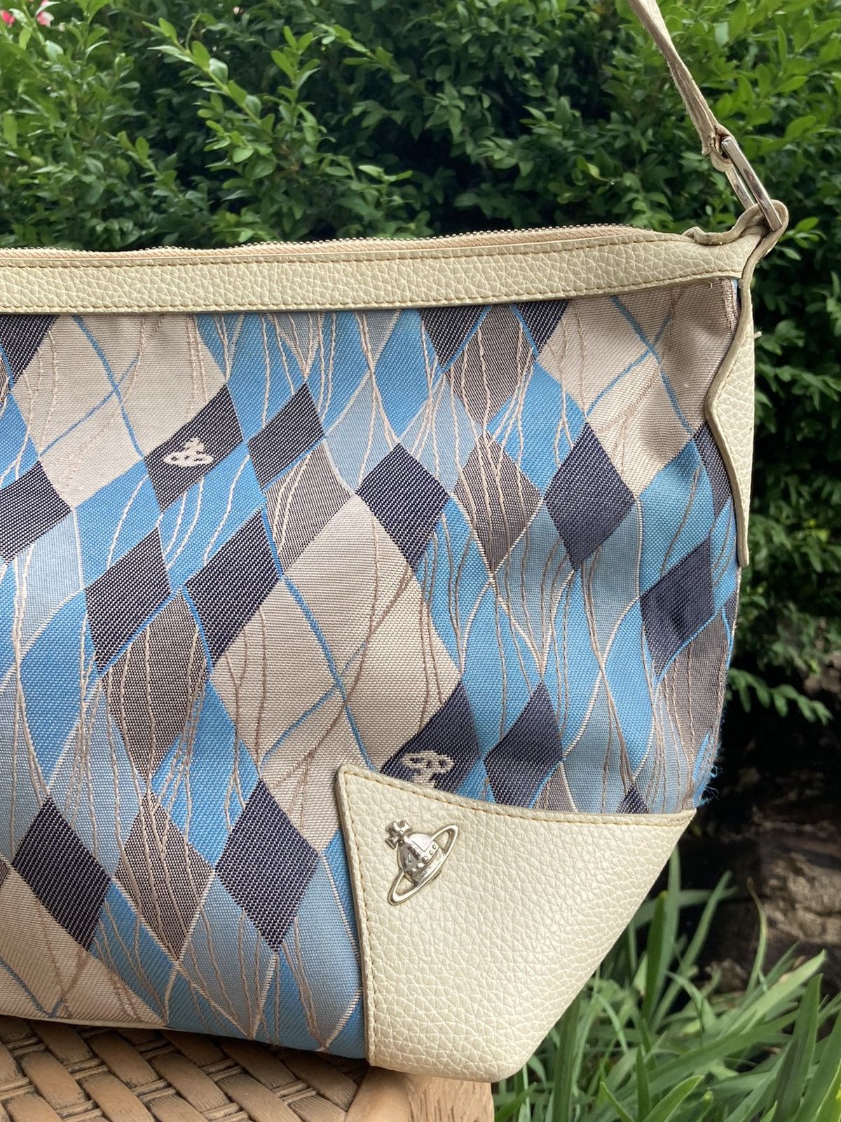 Vivienne Westwood Vivienne Westwood leather canvas monogram romb shoulder bag Size ONE SIZE - 6 Thumbnail