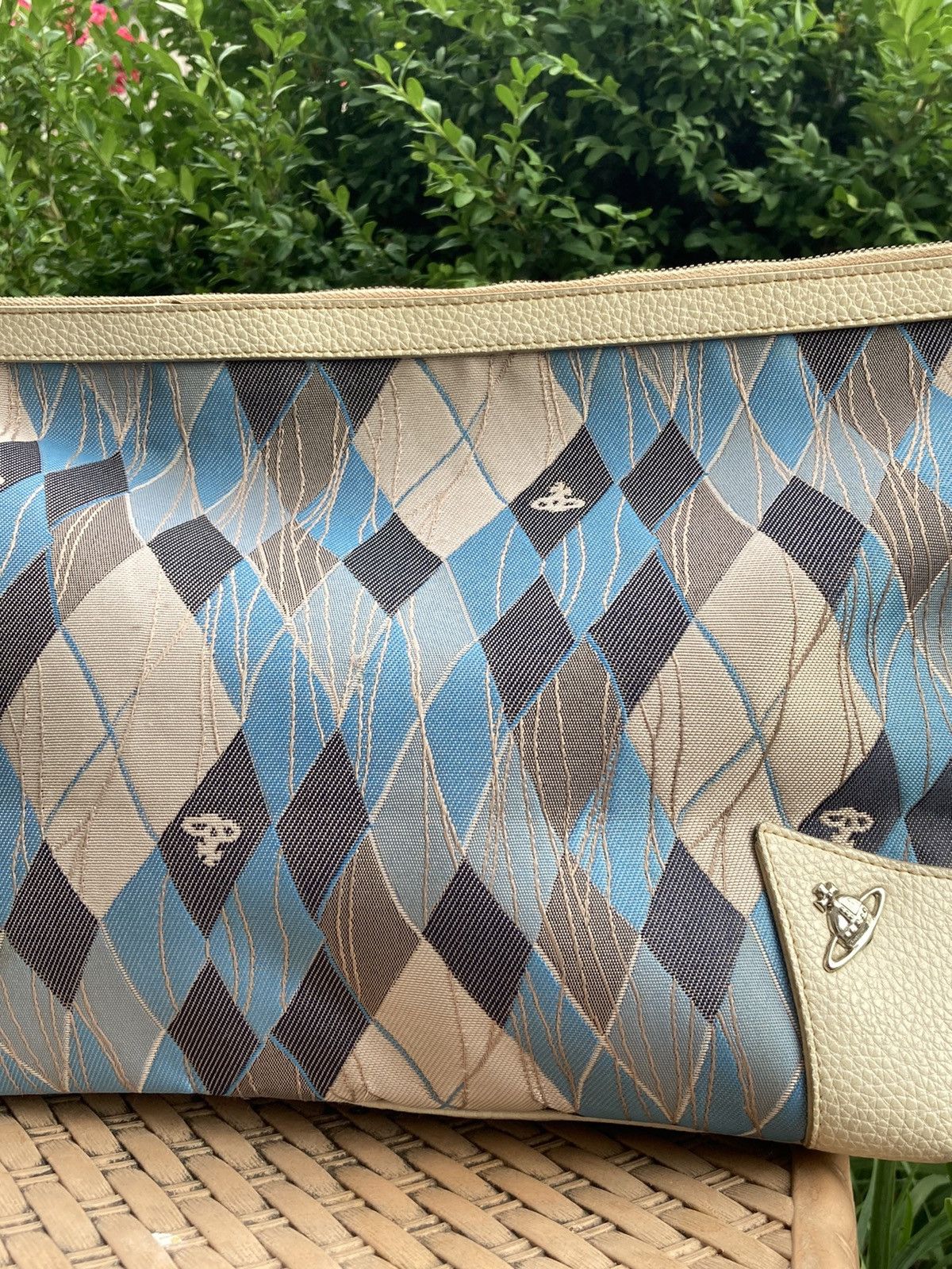 Vivienne Westwood Vivienne Westwood leather canvas monogram romb shoulder bag Size ONE SIZE - 8 Thumbnail