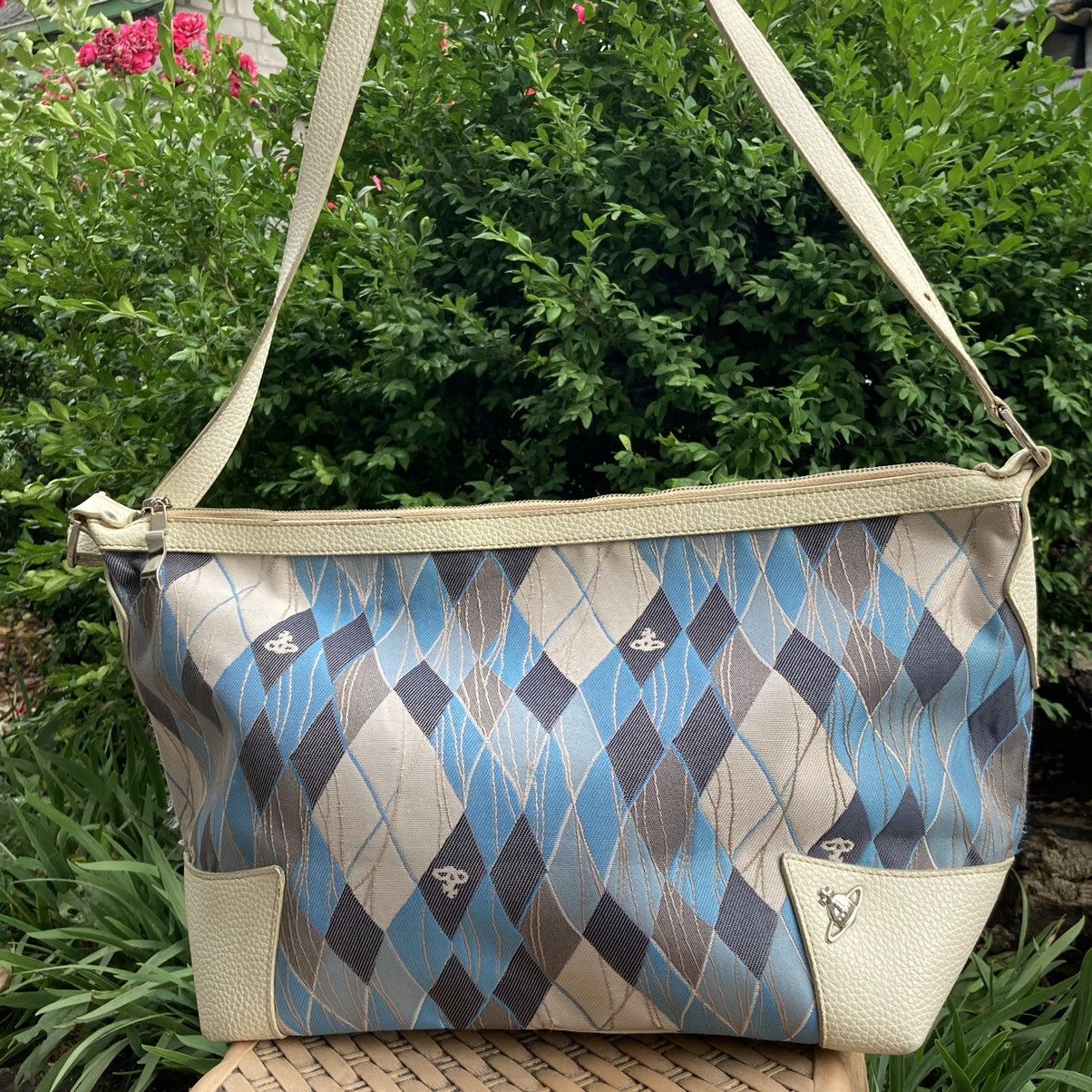 Vivienne Westwood Vivienne Westwood leather canvas monogram romb shoulder bag Size ONE SIZE - 1 Thumbnail