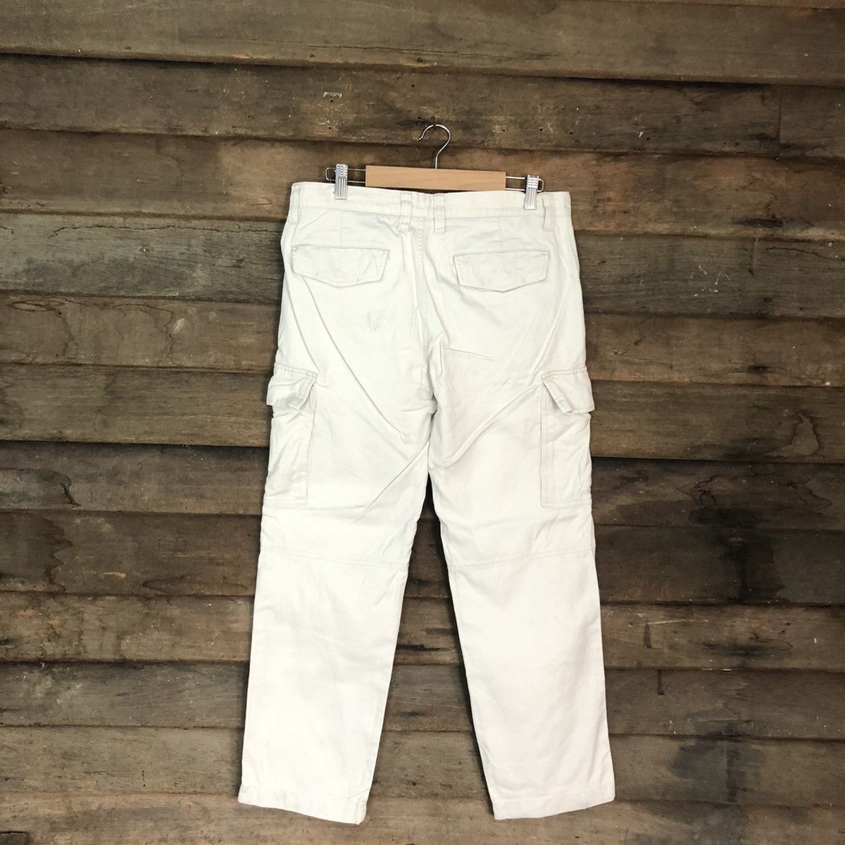 Japanese Brand Japanese White Yellow Multipocket Tactical Cargo Pants #0562 Size US 30 / EU 46 - 8 Thumbnail