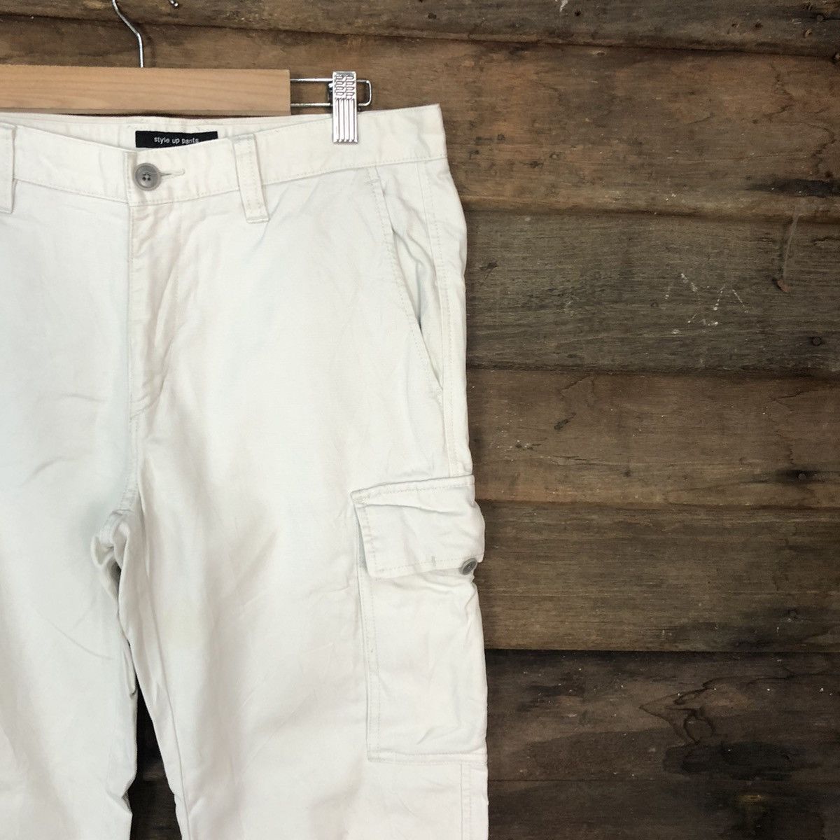 Japanese Brand Japanese White Yellow Multipocket Tactical Cargo Pants #0562 Size US 30 / EU 46 - 5 Thumbnail