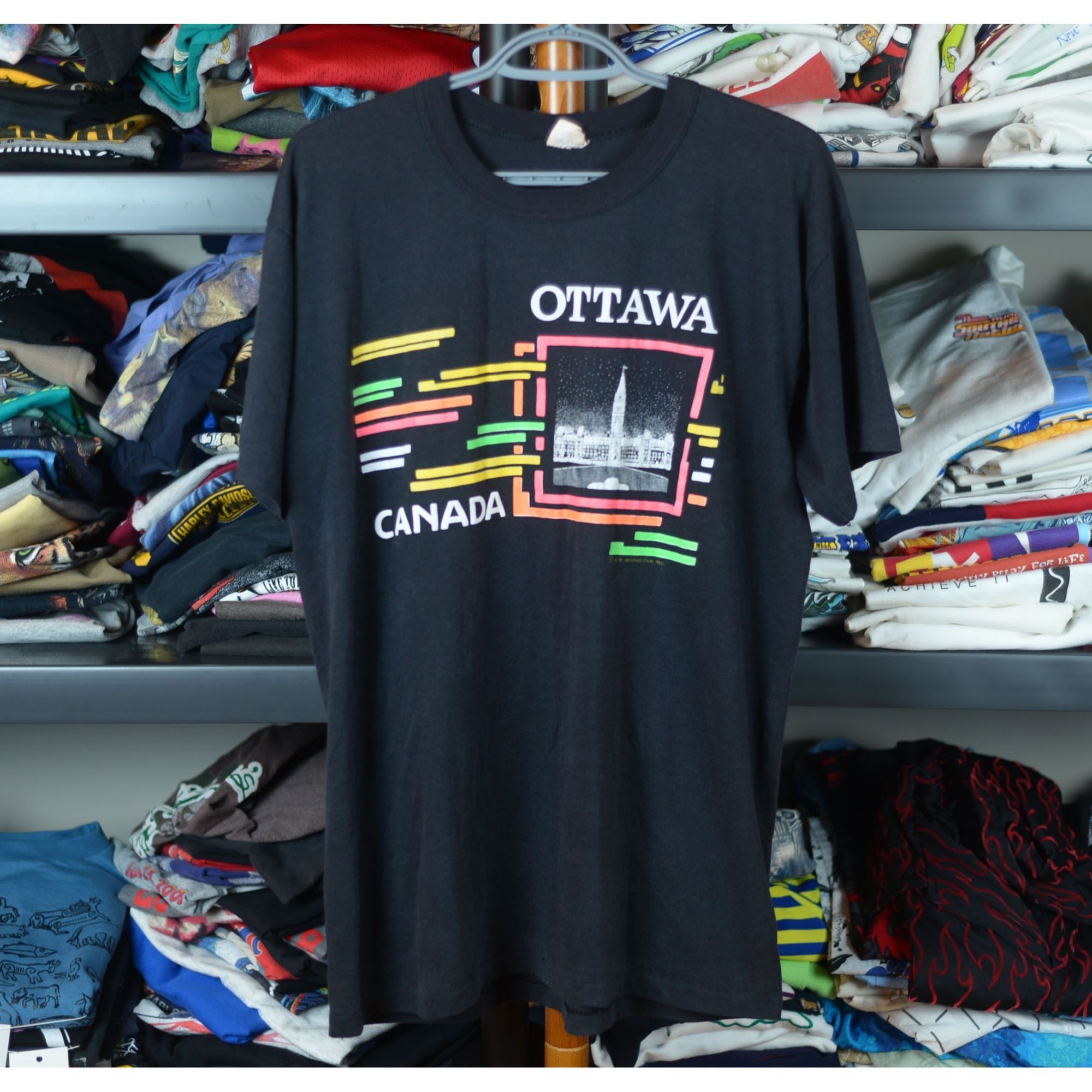 Vintage Ottawa Canada Established 1867 Souvenir T-Shirt - Unisex Canadian Gift Tee - View #10